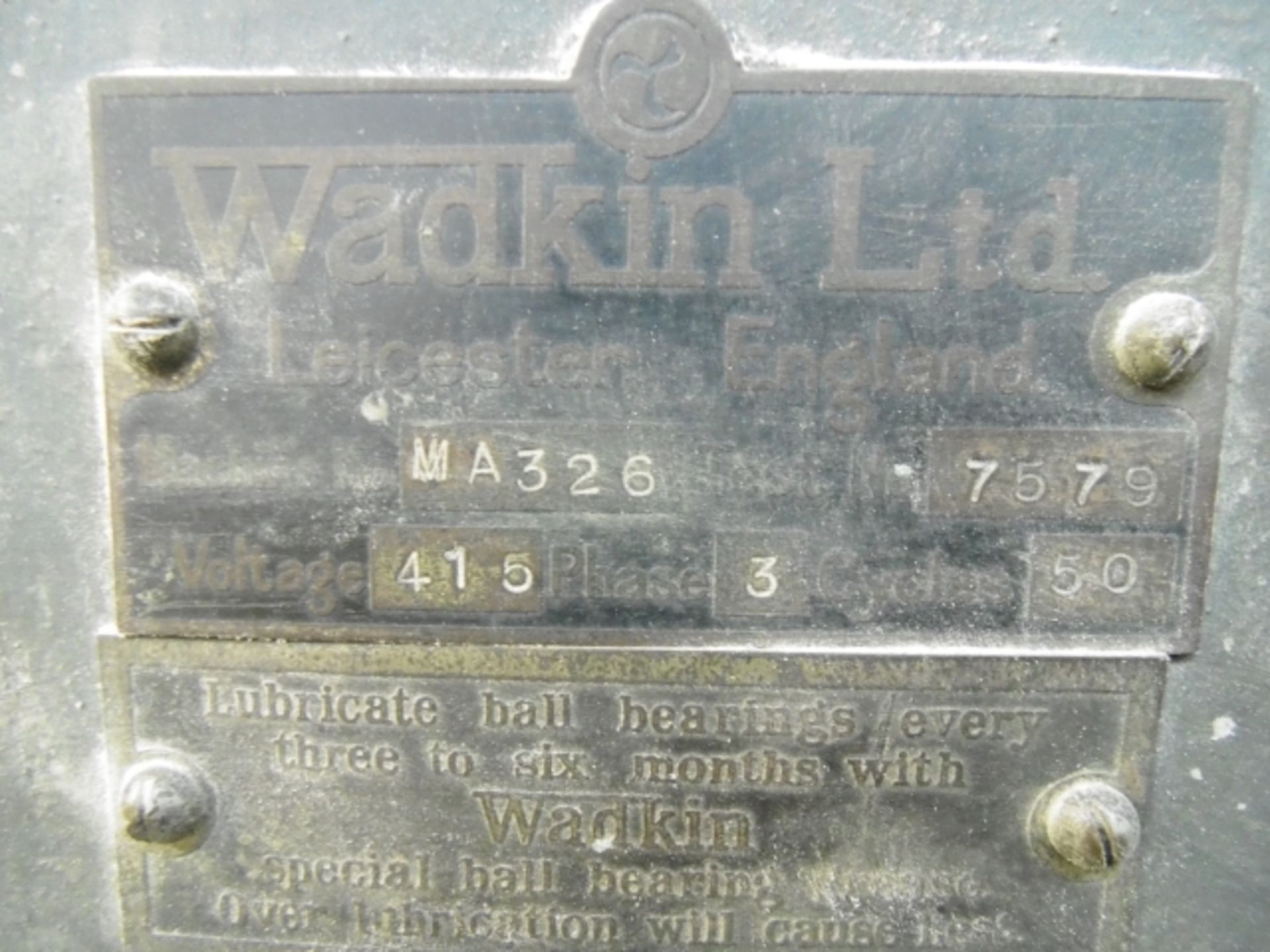 * Wadkin Type MA Morticer (fitted with router head); 3 phase; machine number MA326. Please note - Image 5 of 5