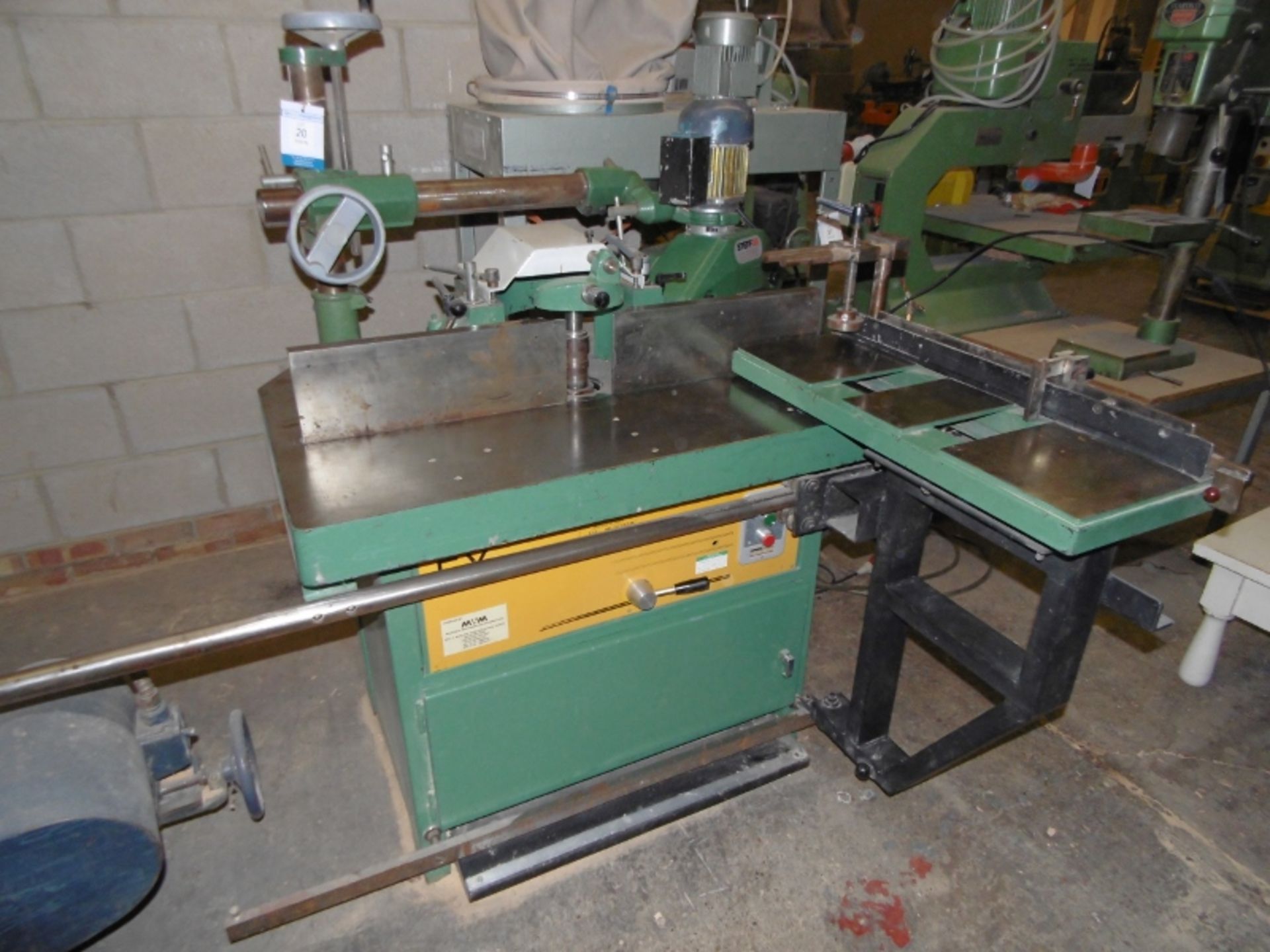 * FX Spindle Moulder with Steff 38 Power Feed & Crompton S10 Power Brake System; RPM 8000-3000;