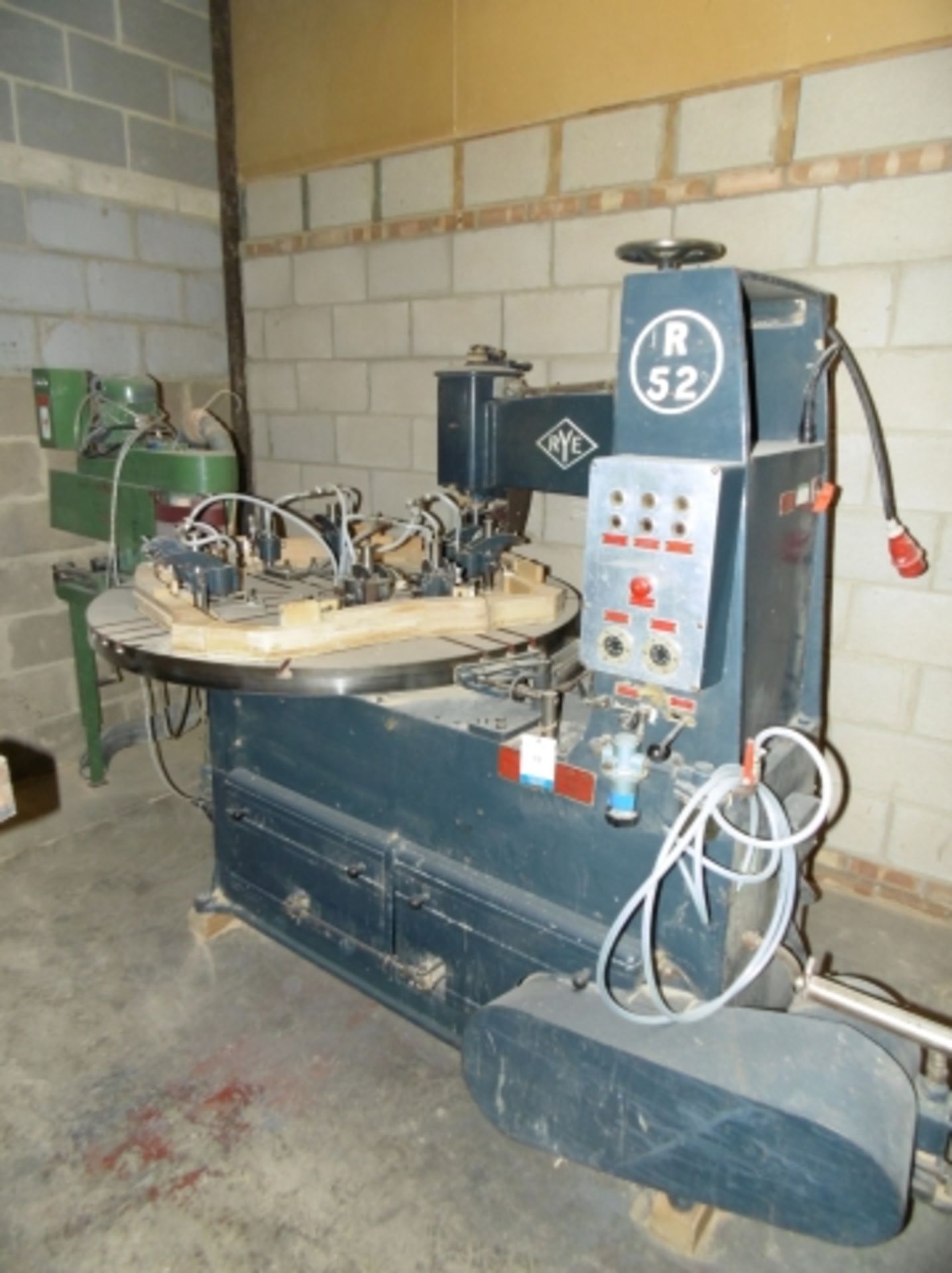 * Rye Engineering Model R52 Rotary Shaper with 8-Station Carousel and Belt Sander Attachment; 3 - Image 2 of 6