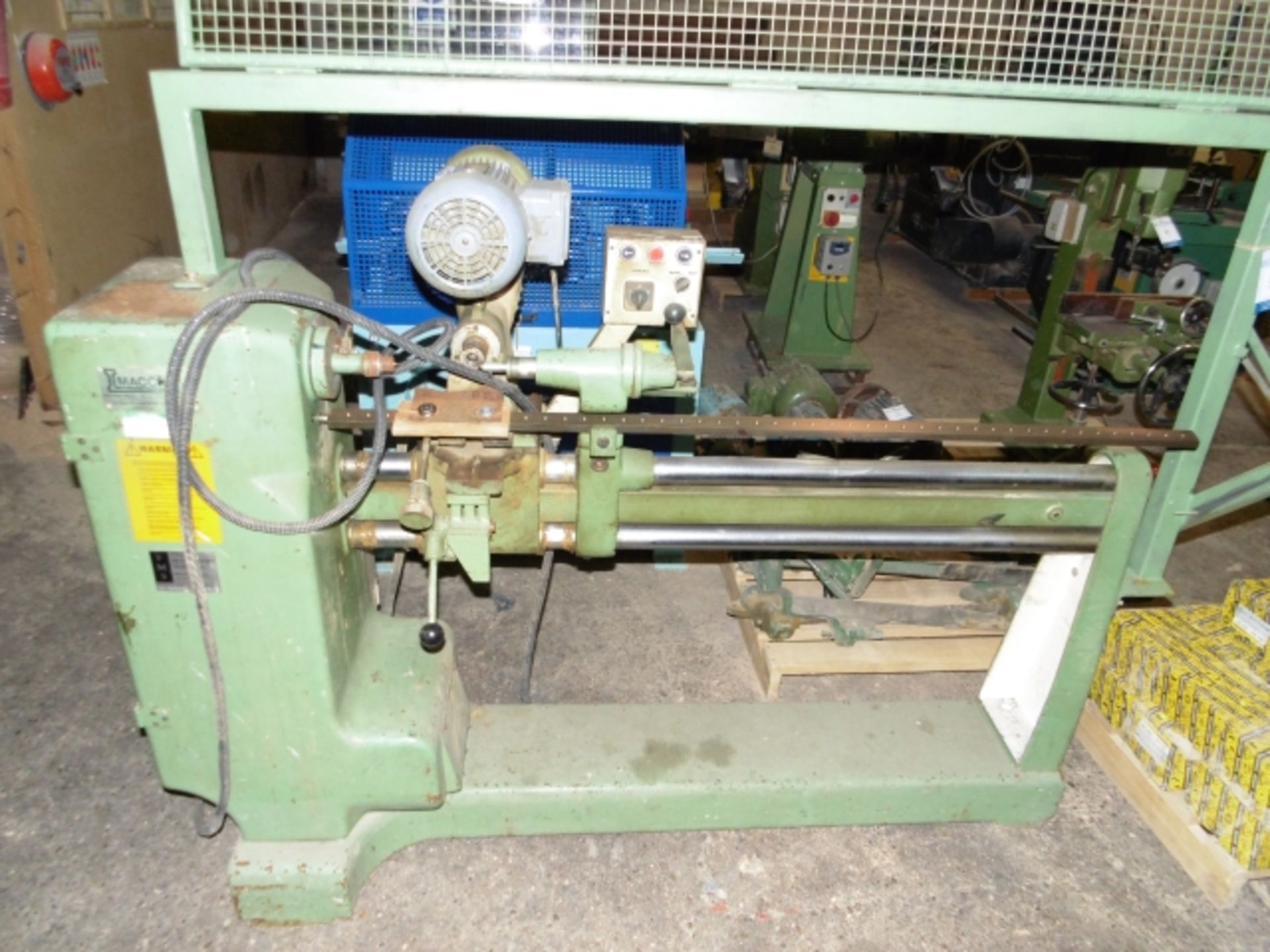 * Livio Macchia Wood Turning Lathe; bed length 1400mm; 3 phase. Please note there is a £20 plus - Image 2 of 2