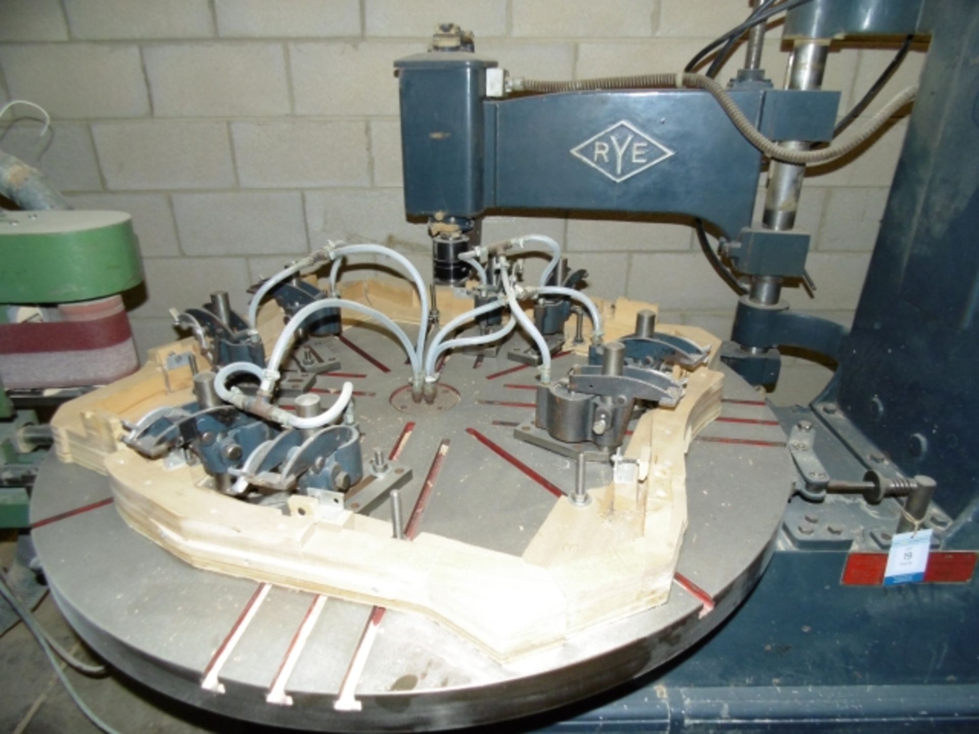 * Rye Engineering Model R52 Rotary Shaper with 8-Station Carousel and Belt Sander Attachment; 3 - Image 4 of 6