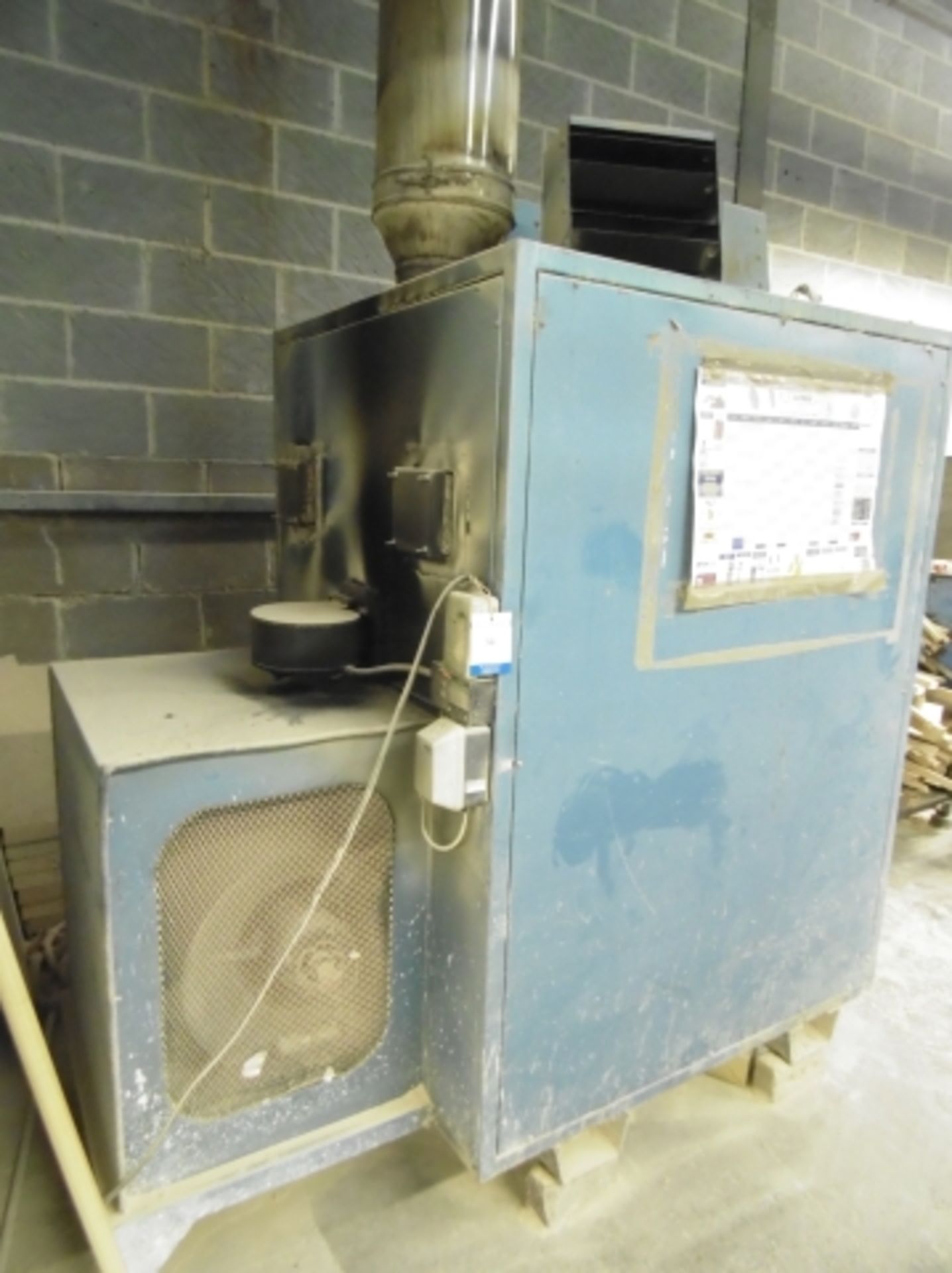 * Talbot 300 Waste-Wood Burning Workshop Heater; 3 phase; serial number 1038. Please note there is a - Image 3 of 3