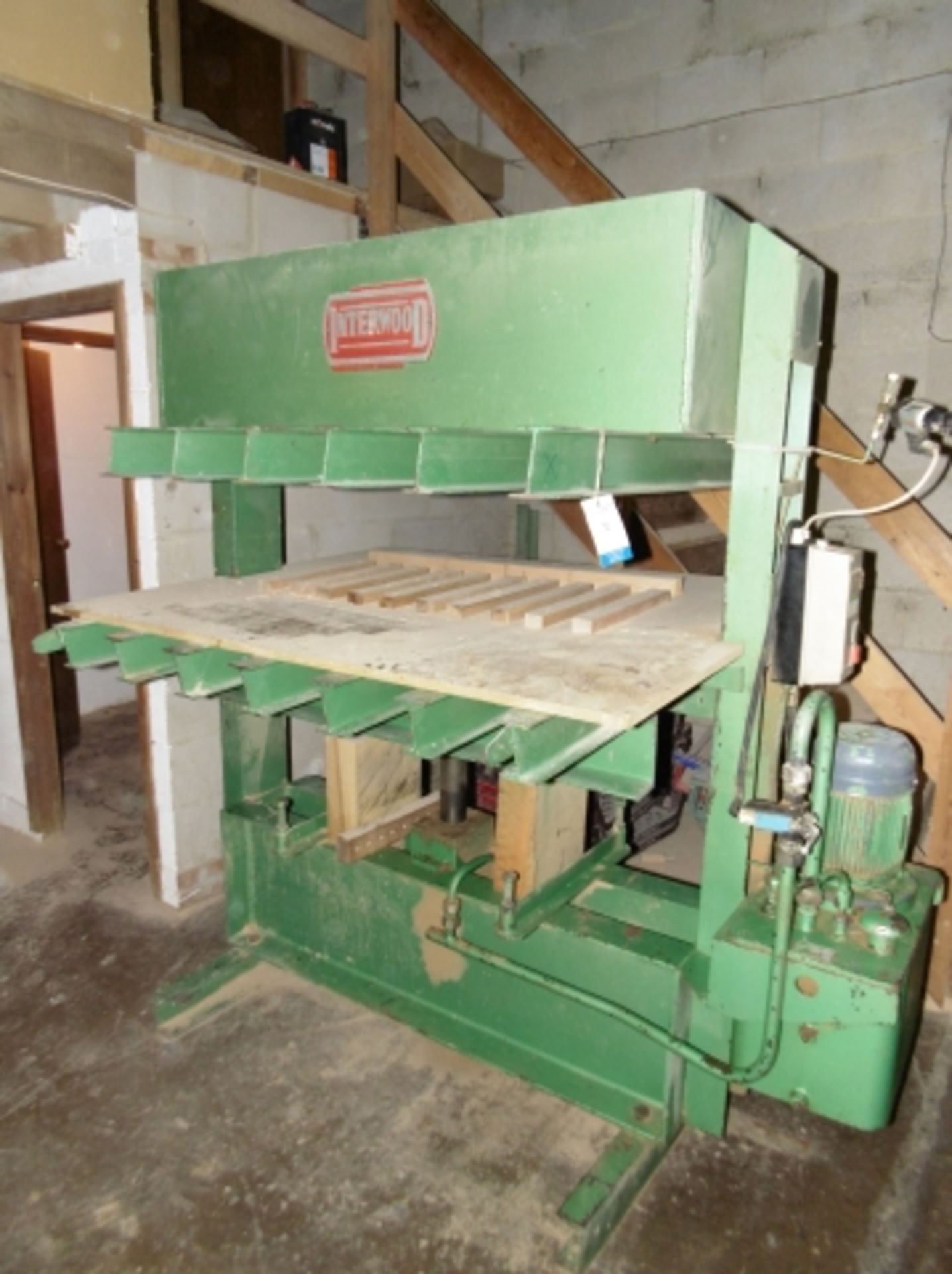 * Interwood Hydraulic Veneer Press; pressing area 1400 x 1300mm; 3 phase. Please note there is a £30 - Image 2 of 3