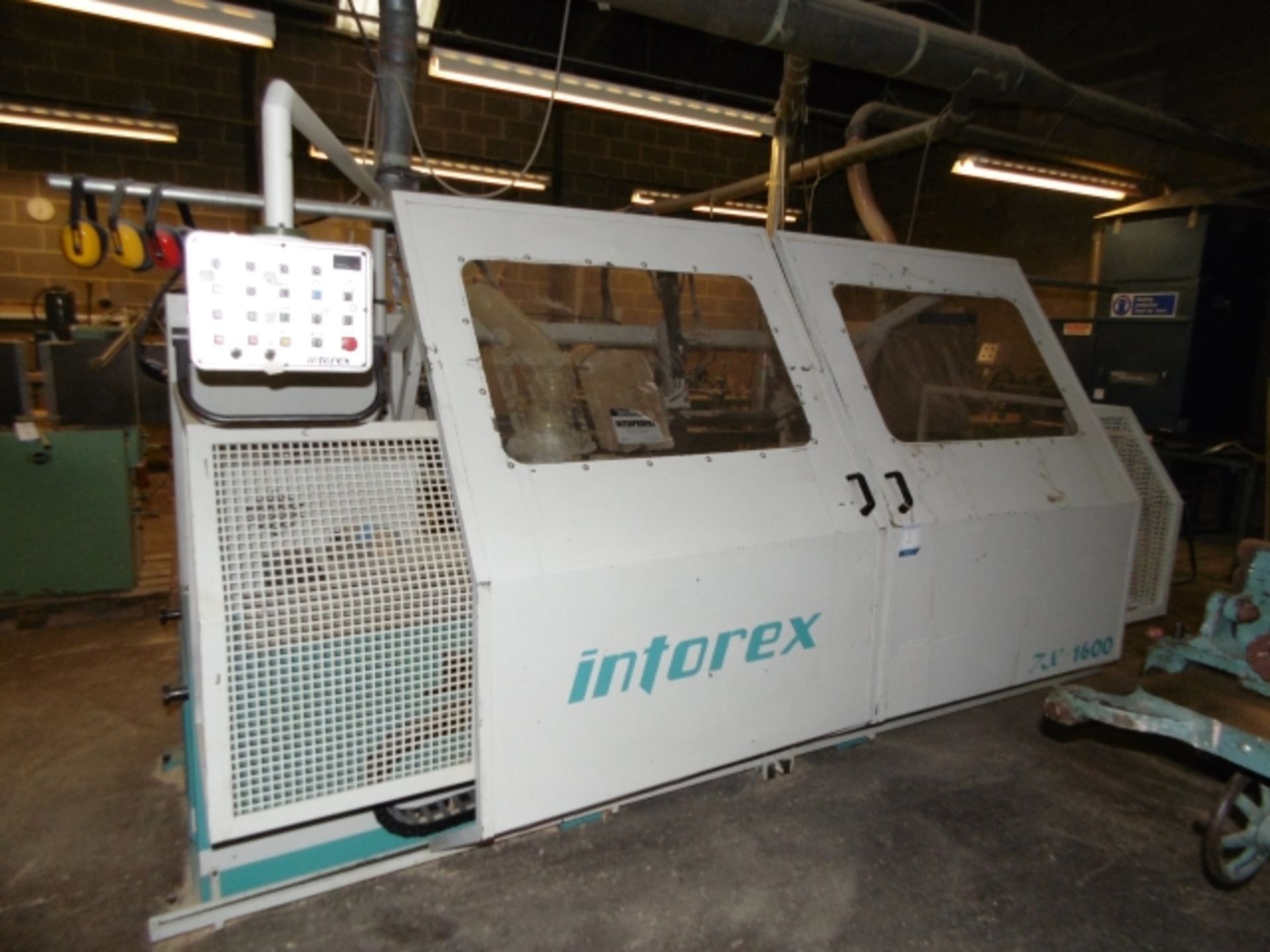 * 2002 Intorex Model TX1600 Automatic Woodturning Lathe; 3 phase, serial number 107038. Please - Image 2 of 10