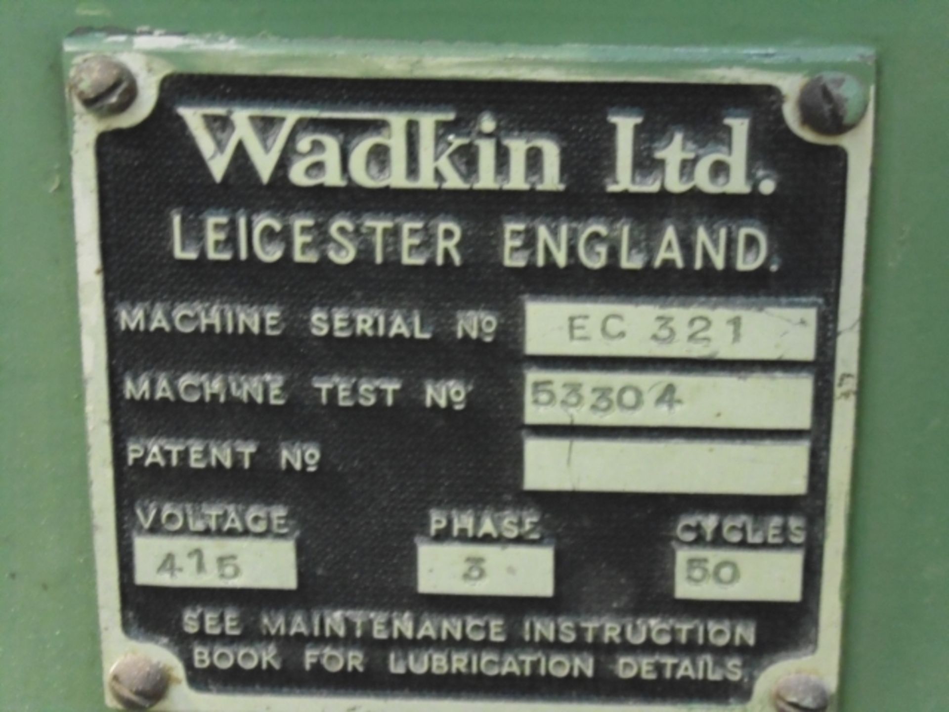 * Wadkin Type EC Single End Tenoner; 3 phase; machine number EC321. DC braked with new guards and ne - Image 4 of 4