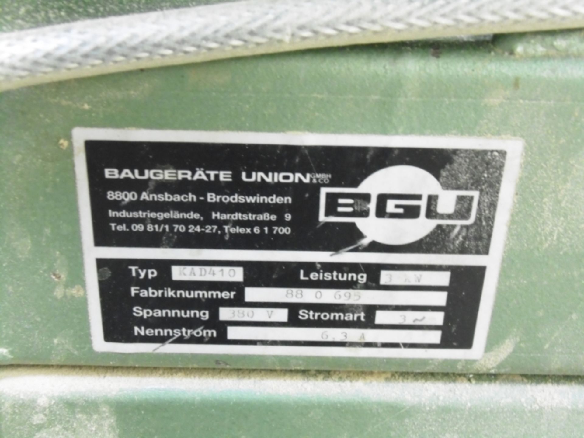 * BGU Type KAD410 Planer; bed width 410mm; 3 phase; serial number 88 0 695. Please note there is - Image 4 of 4