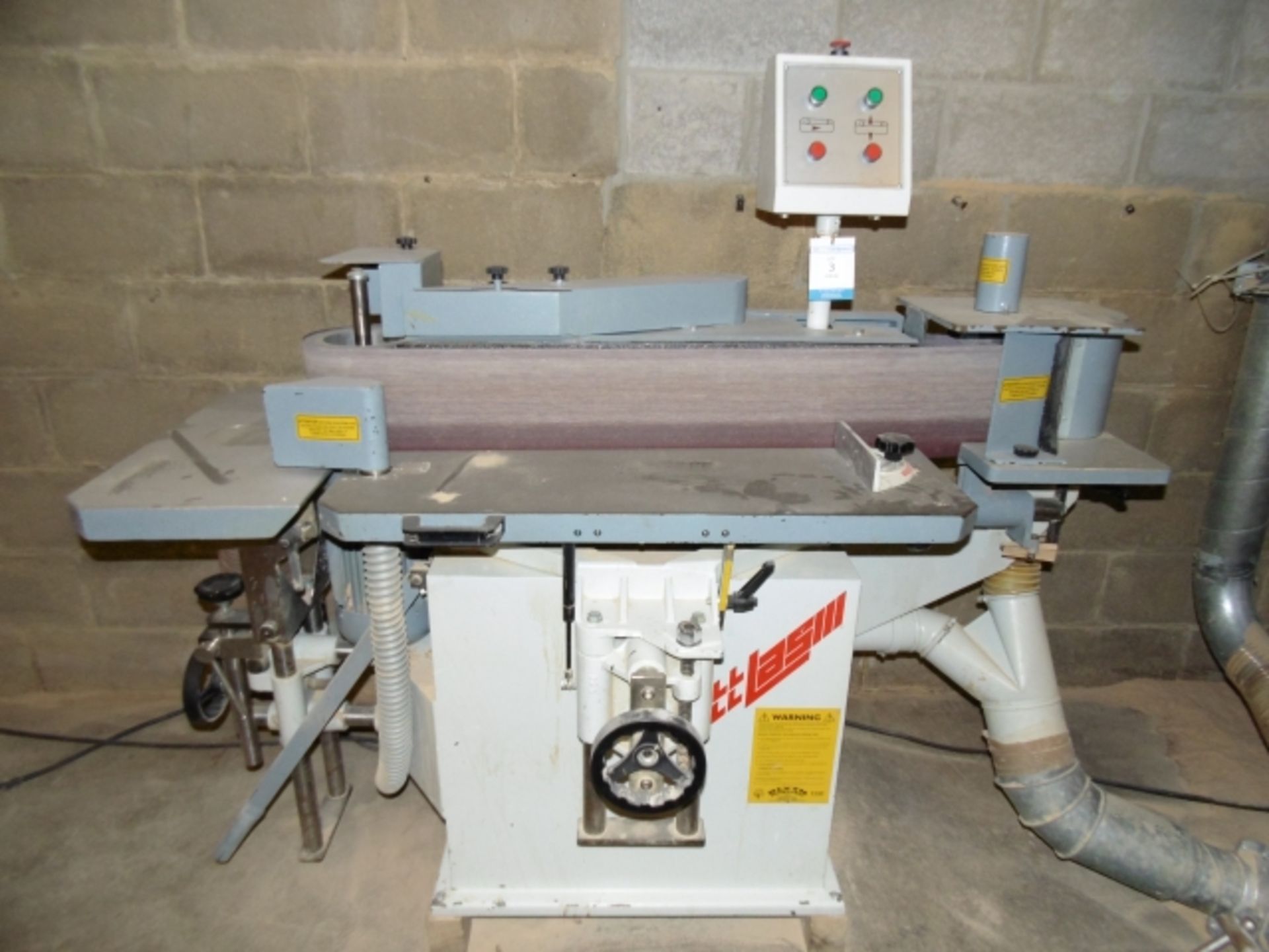 * 1996 LASM Model LBK 200 3P Edge Sander; 3 phase, machine number 3076284. Please note there is a £ - Image 2 of 3