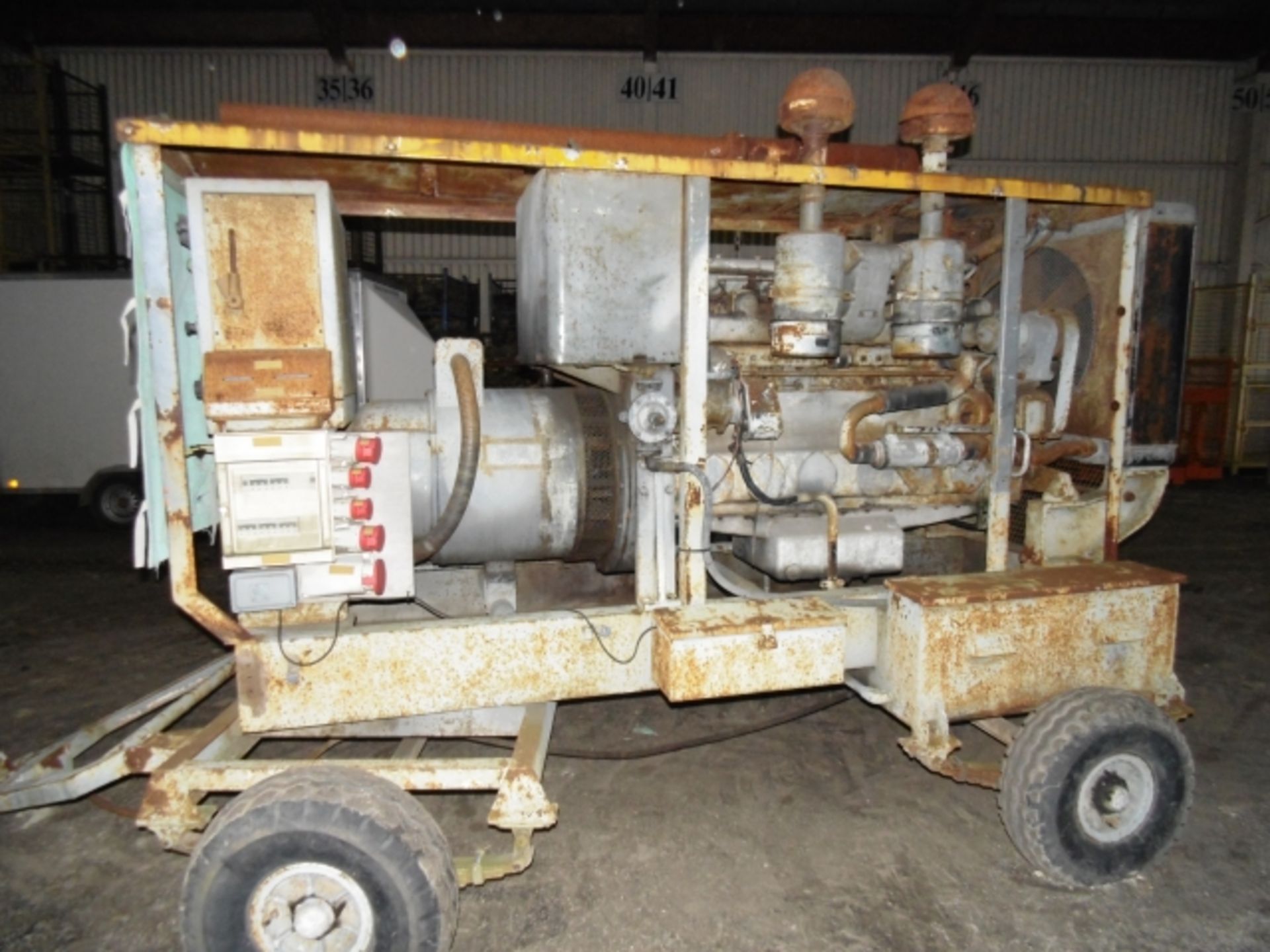 * Dorman 6KA-Type Diesel Generator; hours run 1677; serial number 65756; with Houchin 100/106.2KVA - Image 8 of 13