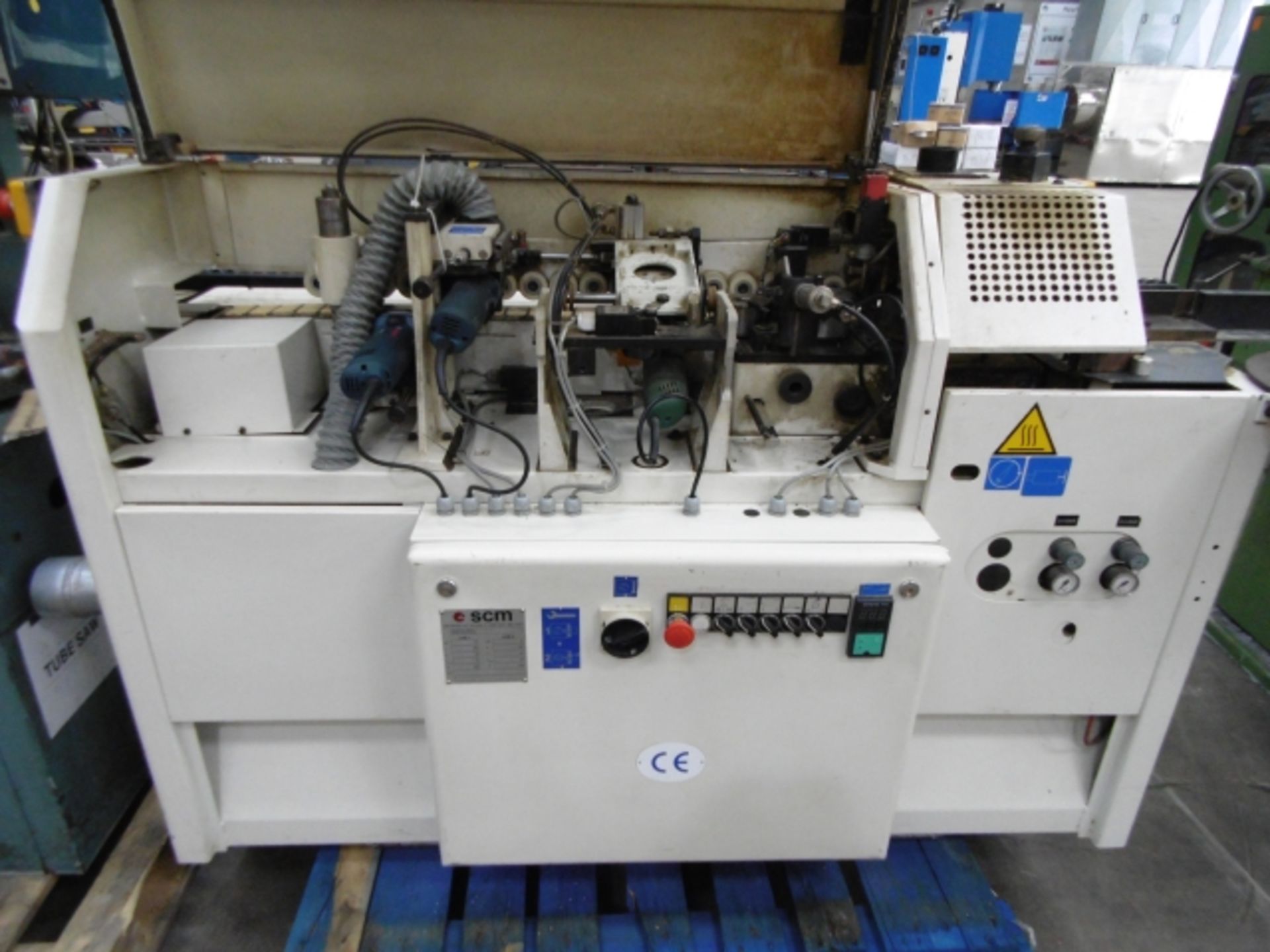 * SCM Model K201 Edge Bander; 3 phase; number W.D E-K10020; serial number AH/105121. Please note - Image 2 of 6