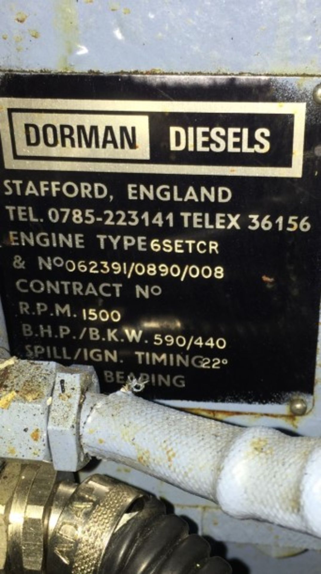 * 510 KVa Diesels Built Dorman/Stamford Diesel Generator. Engine: Dorman 6SETCR 6 cylinder in - Image 3 of 5