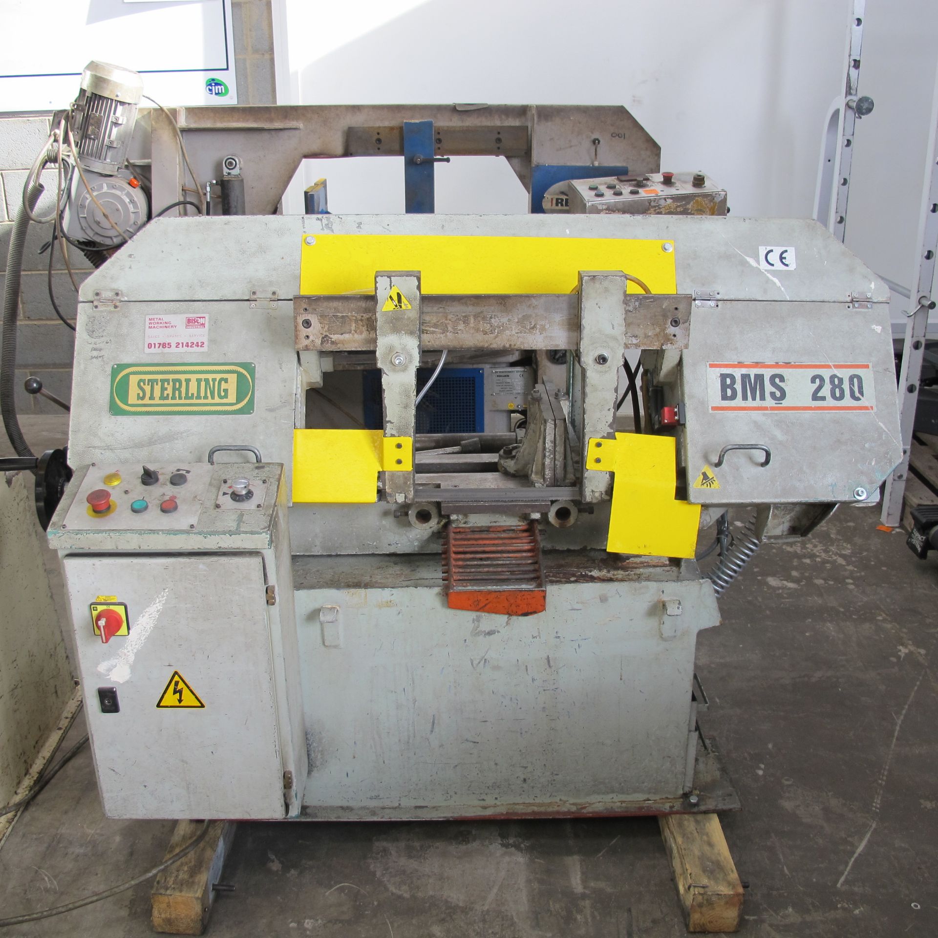 * 2000 Sterling Model BMS 280 Bandsaw; 3 phase, serial number 0112. Please note there is a £10 + VAT