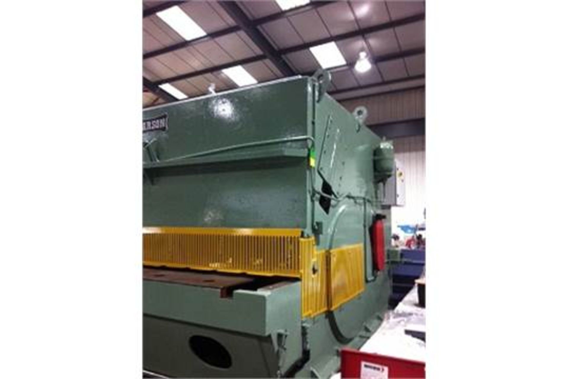 * Pearson 3m x 25mm Hydraulic Guillotine with power backgauge; fully refurbished with refitted