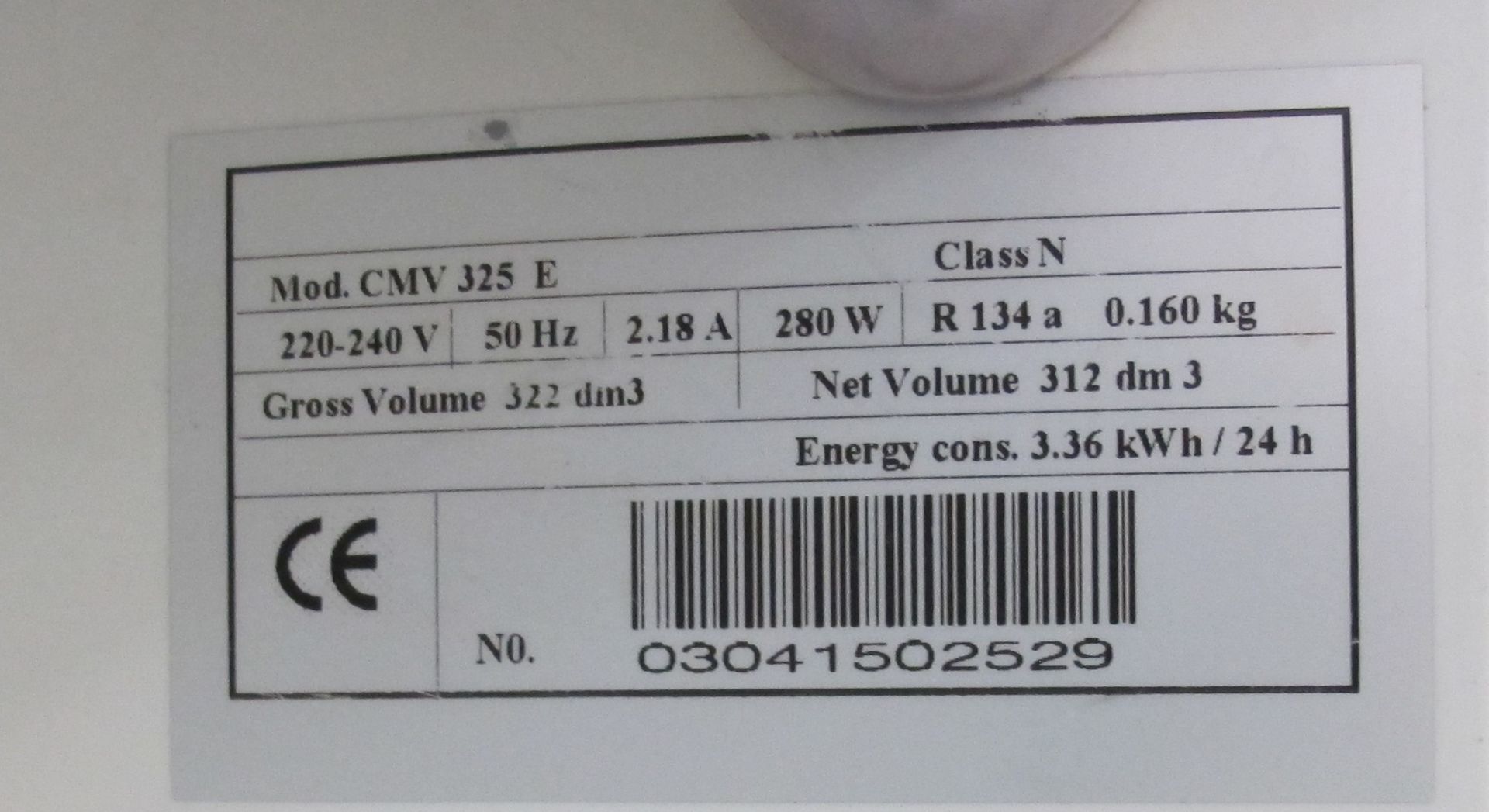 * An AHT tall 240V display glass fronted fridge. Please note there is a £5 + VAT Lift Out Fee on - Image 2 of 2