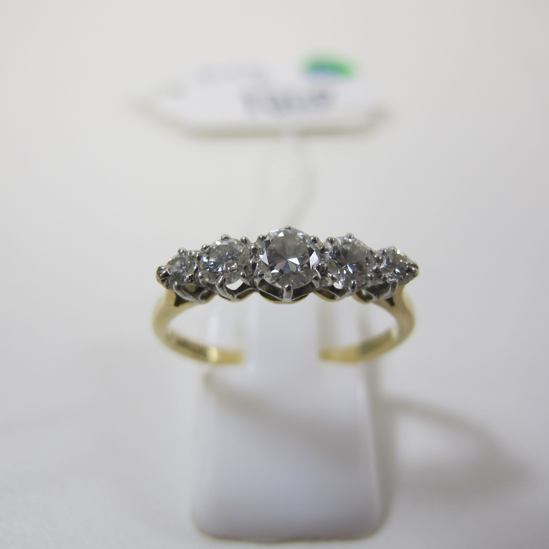 An 18ct gold ring with 50 points diamond. Valuation Certificate £1650 (size P) (est £300-£600)
