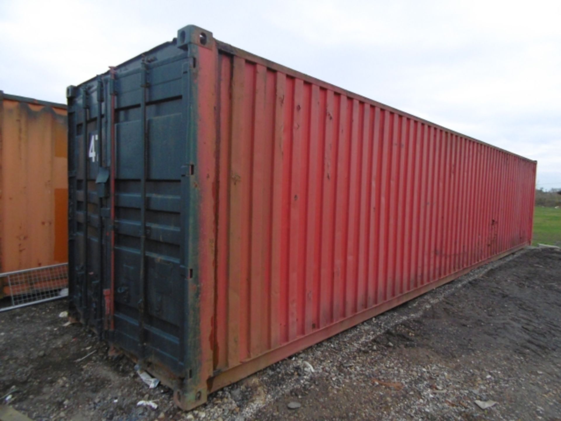 * 40' Steel Shipping Container; floor and roof require repair; container ID Number 47. Please note