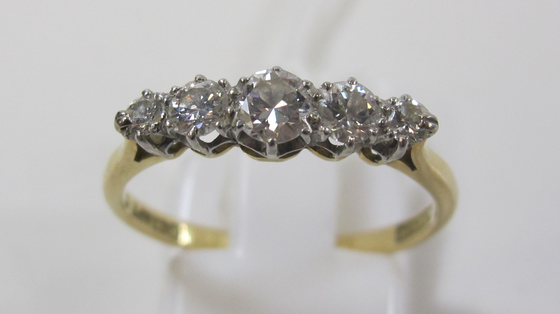 An 18ct gold ring with 50 points diamond. Valuation Certificate £1650 (size P) (est £300-£600) - Image 2 of 3