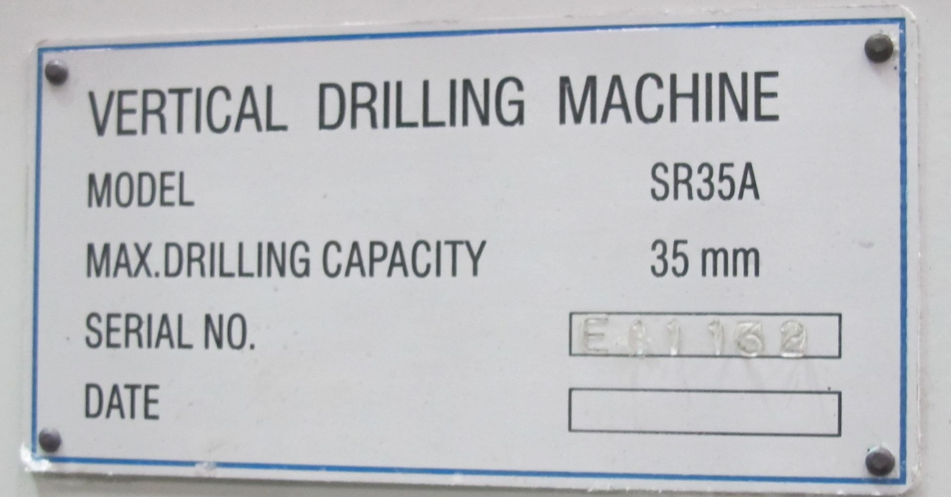 * Meyer SR35A Automatic Geared Head Drilling Machine 35mm capacity; power table; serial number - Image 2 of 2