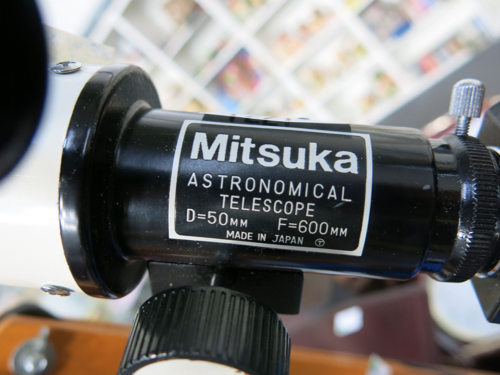 A Mitsuka Astronomical Telescope, D:50mm, F:600mm on wooden tripod extending legs (boxed) (est £ - Image 2 of 4