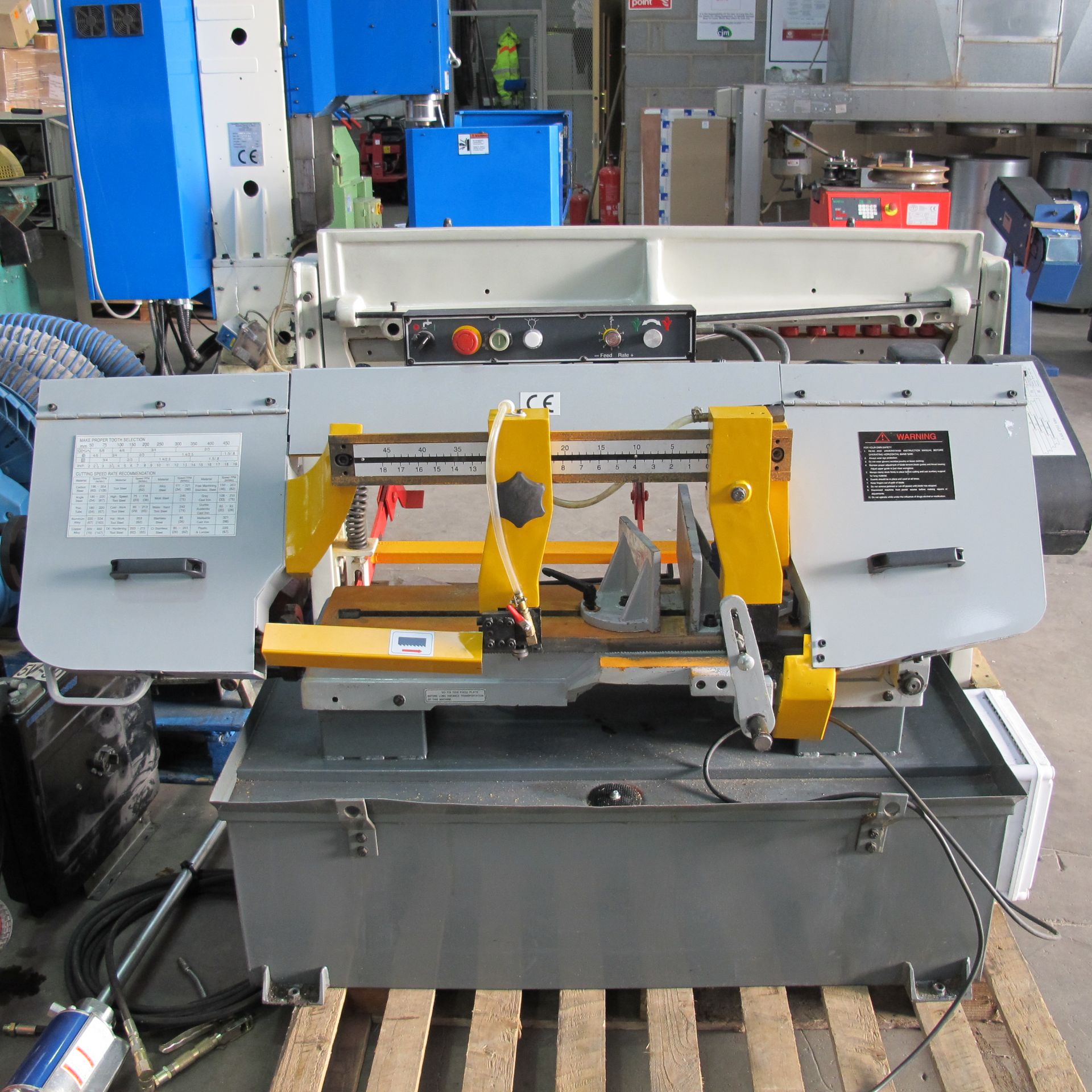 * Model RVD 450M Bandsaw; gravity downfeed; 3 phase. Please note there is a £10 + VAT Lift Out Fee
