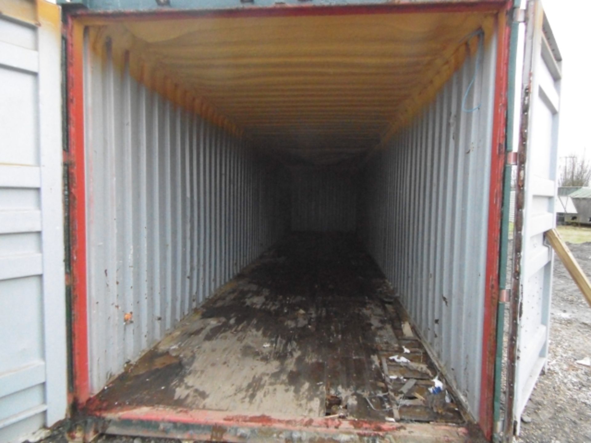 * 40' Steel Shipping Container; floor and roof require repair; container ID Number 47. Please note - Image 3 of 7