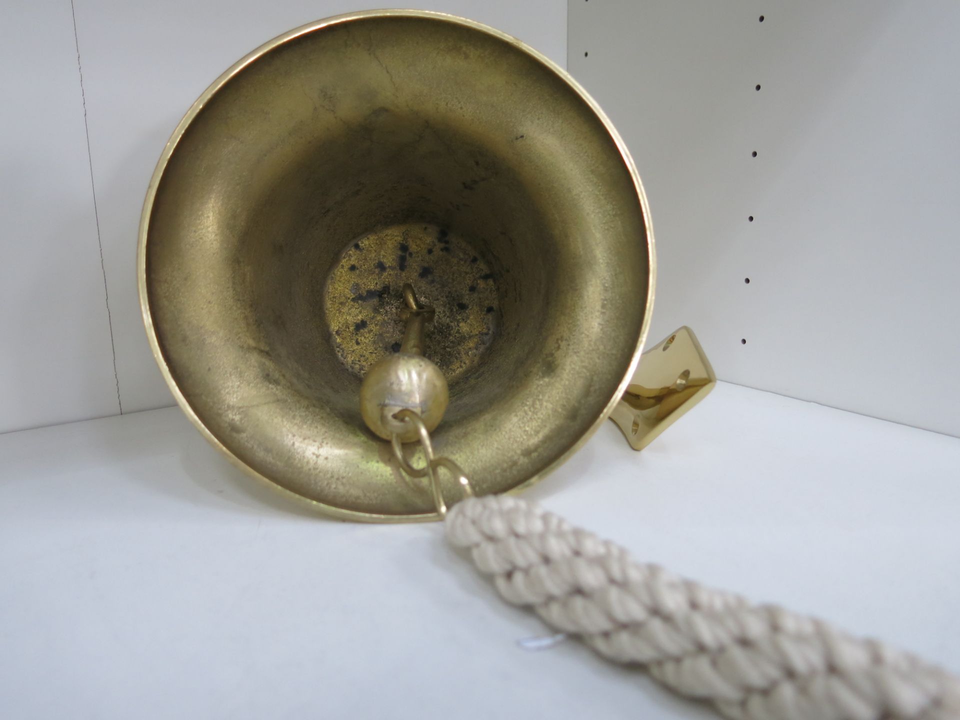 * Wall hanging brass bell base. Diameter 17cm, height 19cm. New (est £40-£60) - Image 3 of 3