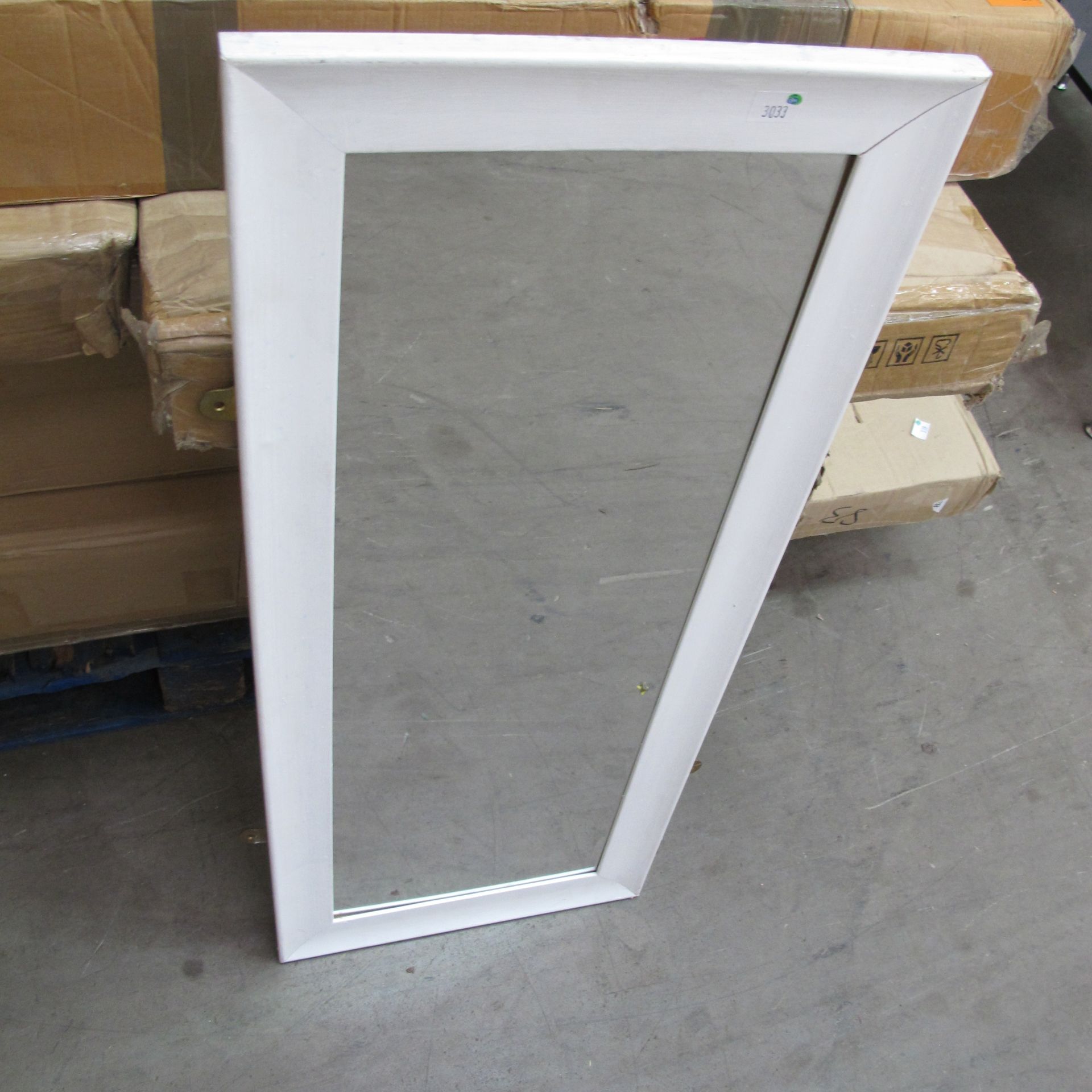 * A lot to contain 2 x blank picture frames (72cm x 57cm frame, 59cm x 44cm picture) and a white - Image 3 of 3