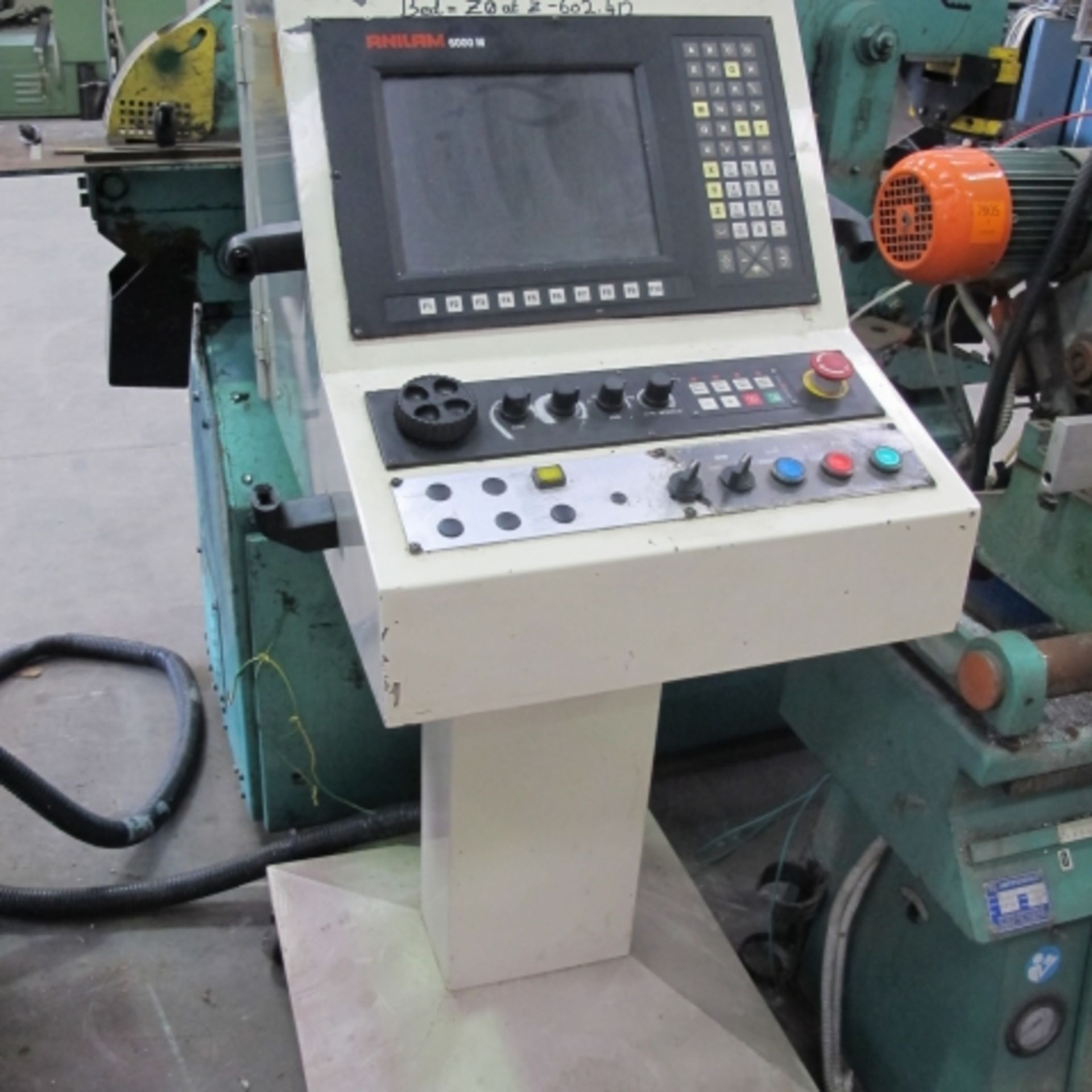 * 2002 Parkson B2VA CNC Milling Machine with Anilam 6000M Control Pedestal; 3 Phase; Serial Number - Image 4 of 12