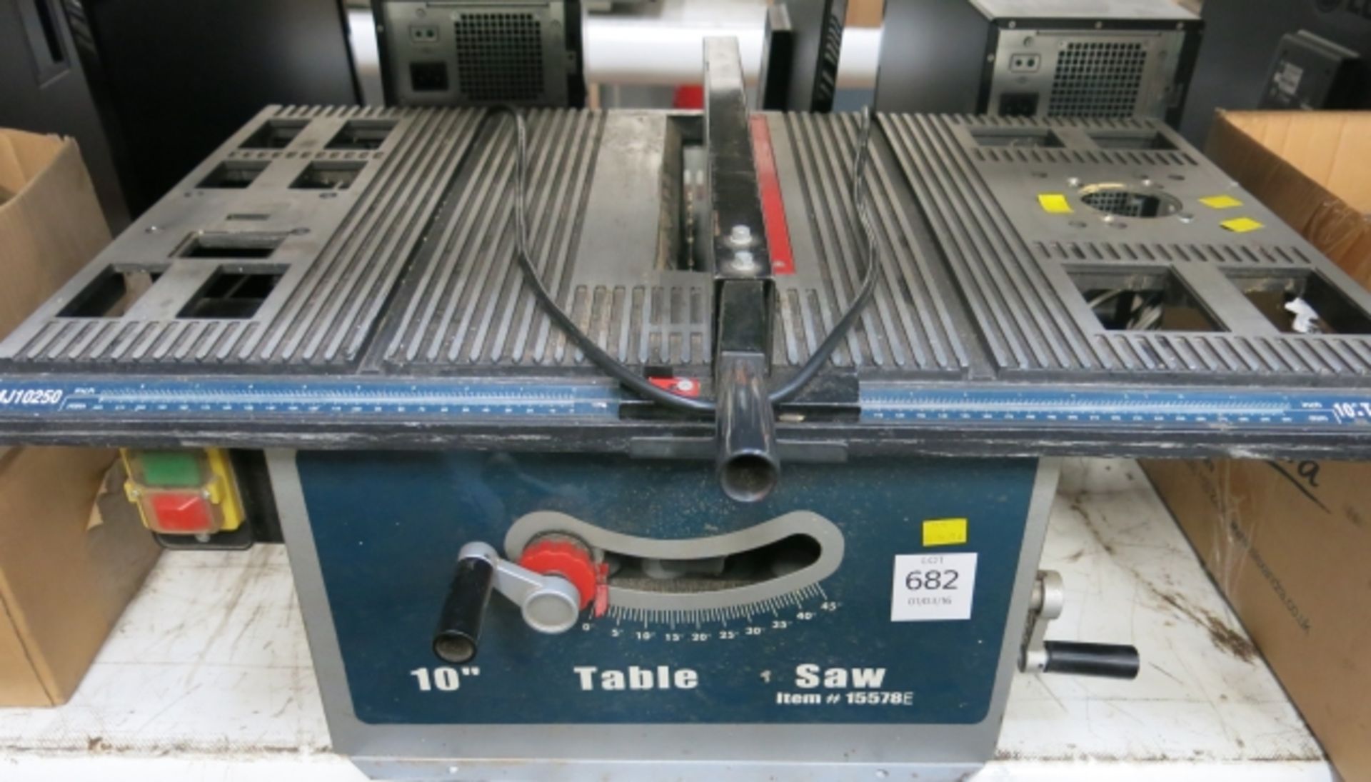 A 10'' table saw, model 15578E