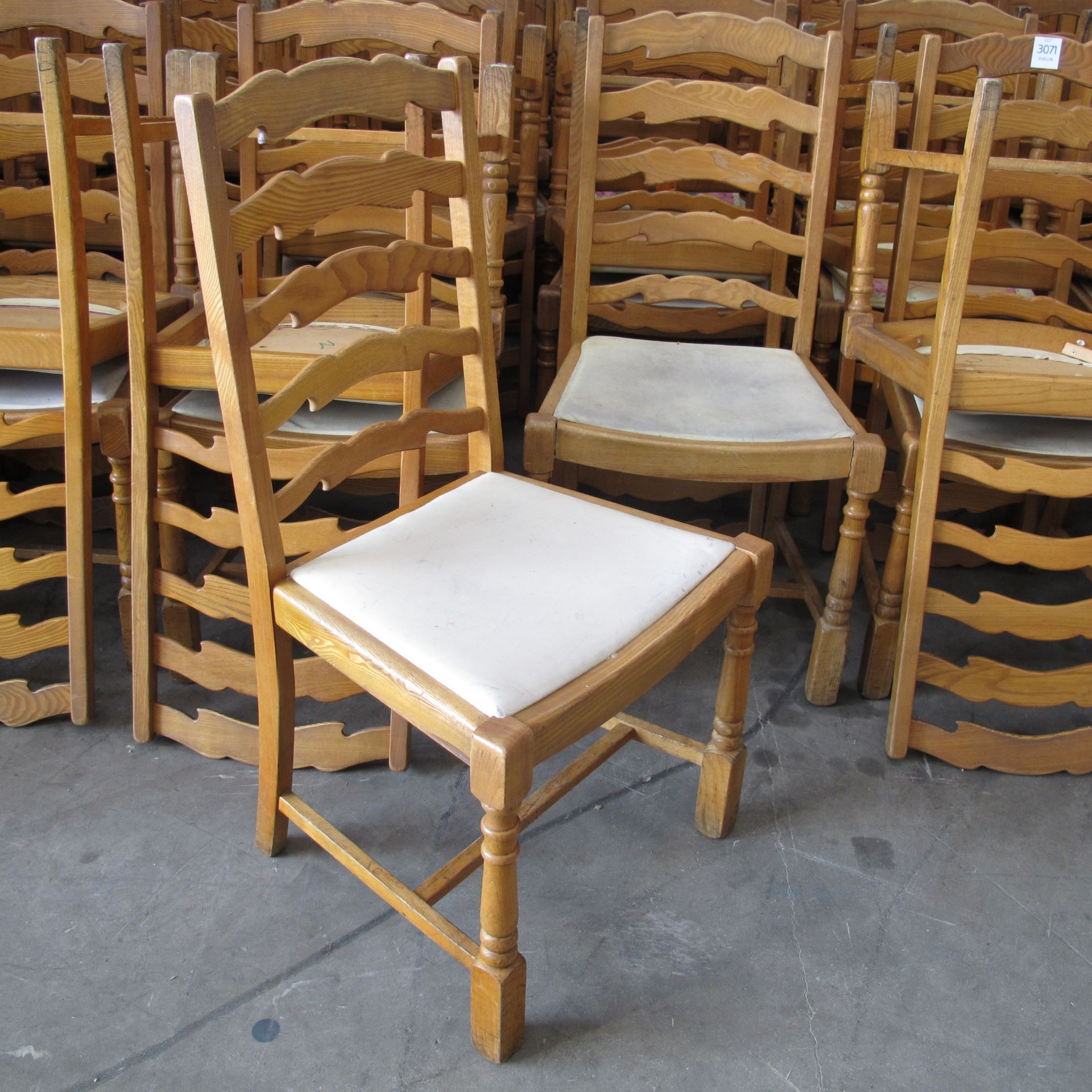 * Approx 48 x wooden cafe/restaurant chairs - Image 2 of 2