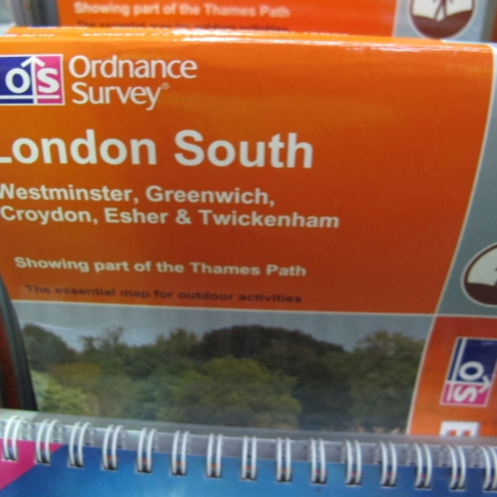 2 x Bespoke Display stands with a lower integral shelf for Ordnance Survey Maps, on castor wheels. - Image 3 of 11