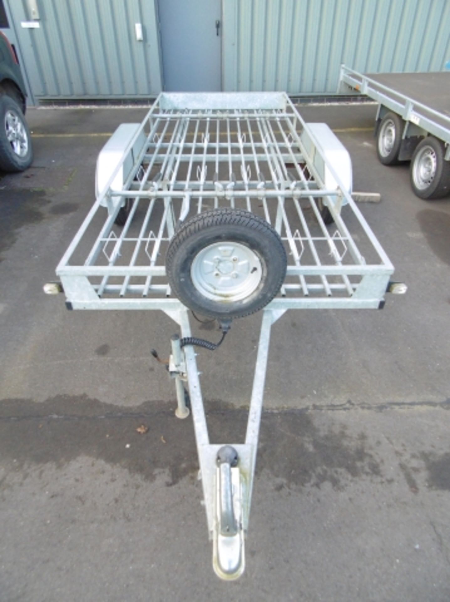 Galvanised Twin Axle Bicycle Trailer with 12 Spaces; Overall 3700 x 1450 mm Frame; with Ball - Image 3 of 4