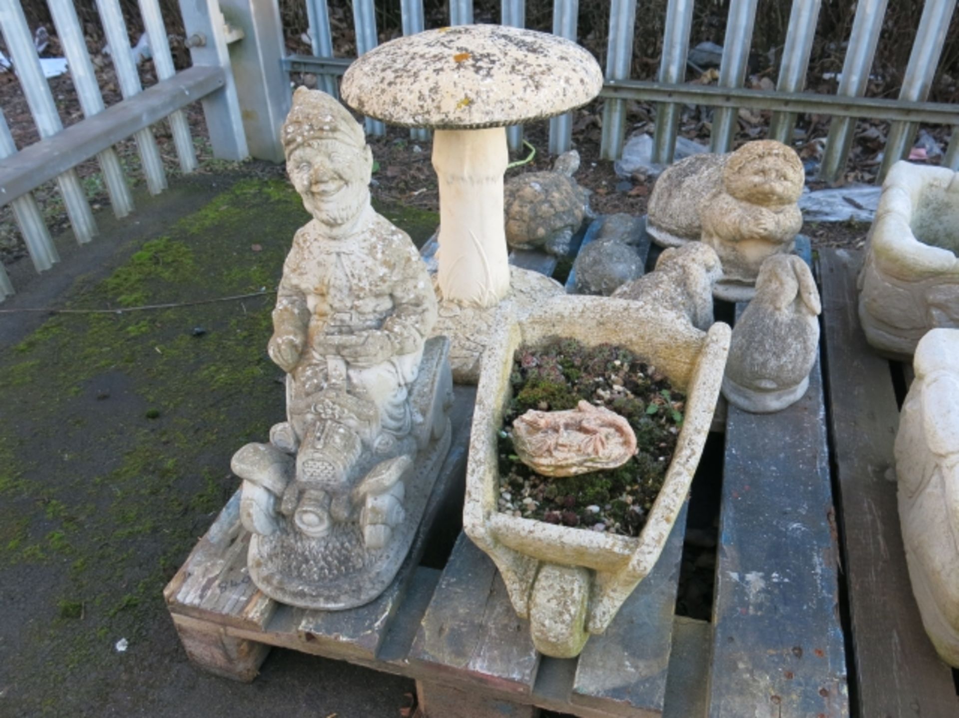 A selection of concrete Garden Ornaments