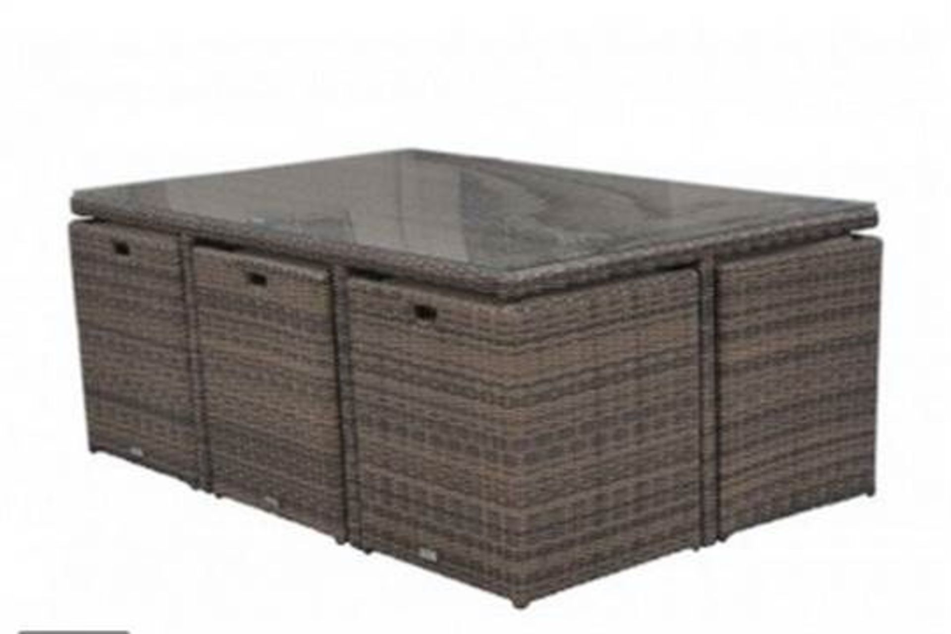 * Barcelona 7 Piece All Weather Rattan Cube Set in Truffle and Champagne online sale price £999. All - Image 2 of 2