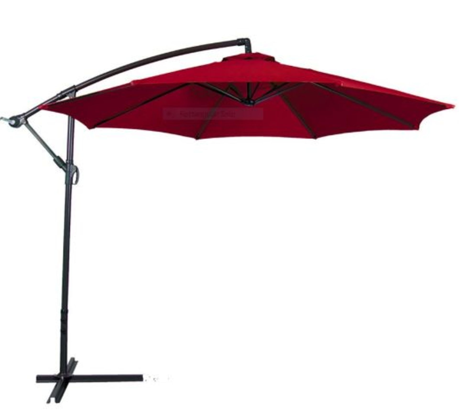 * Burgundy Banana Parasol 3m Wide Online sale price £99. Brand New & boxed. Manufactured with a