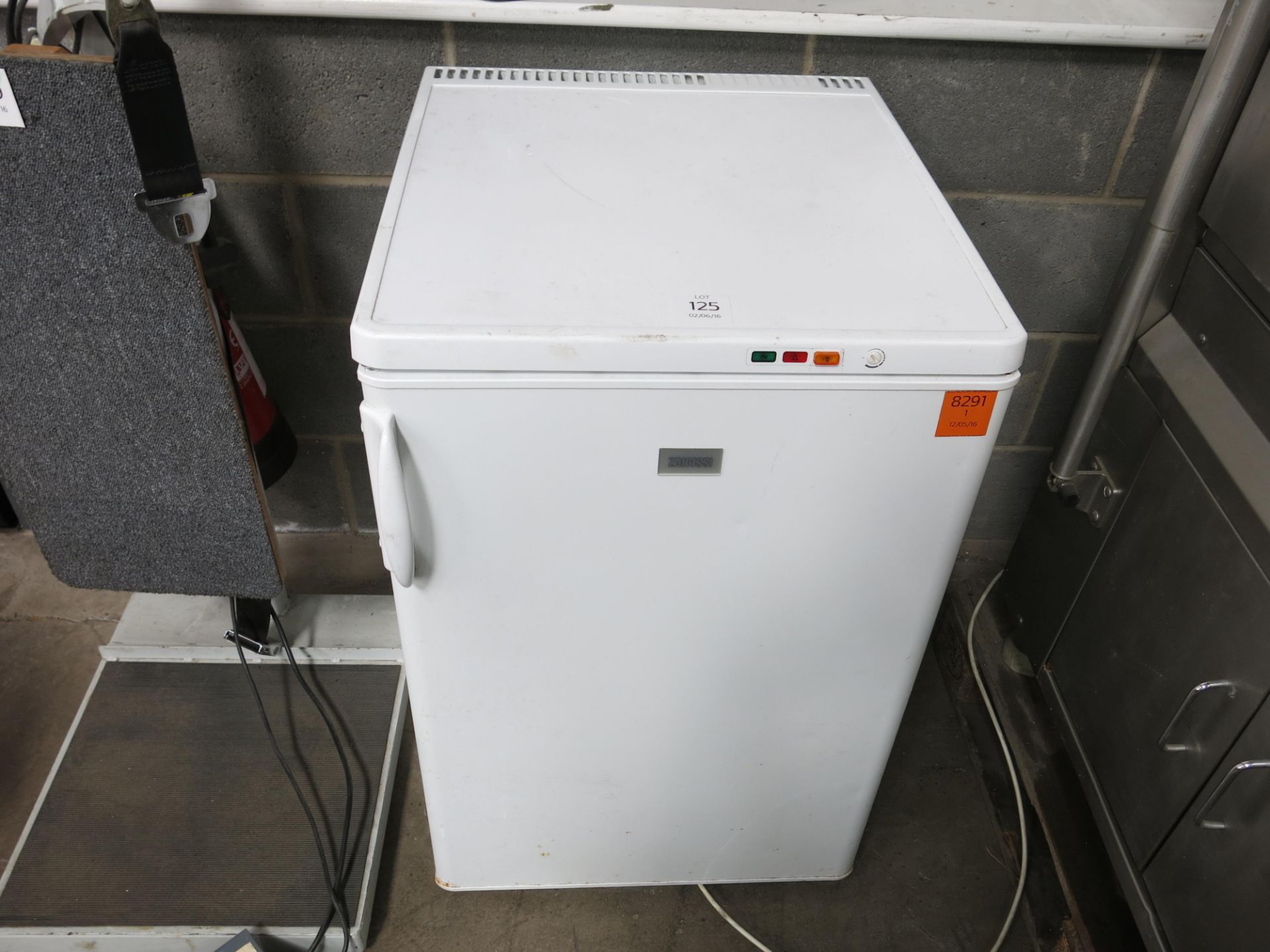 A Zanussi under counter fridge