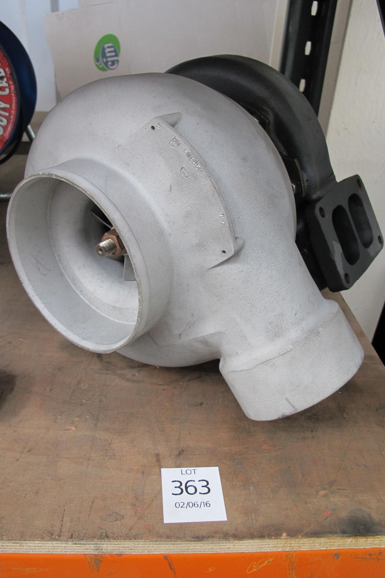 * A large commercial 'marine' turbo charger, cast number 9-BN 6N8459