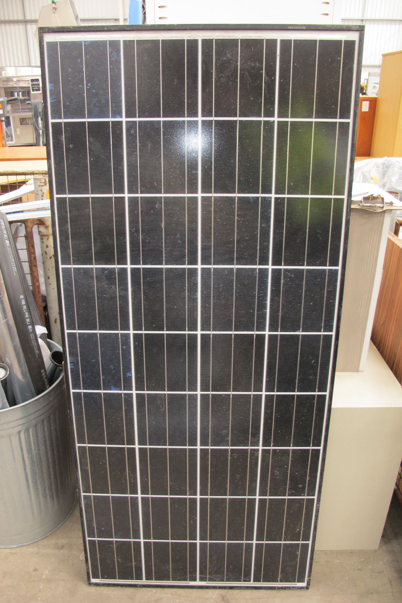 20 x Used Household Solar Panels, untested and a pallet of various fixing brackets etc. Stillage not - Image 3 of 3