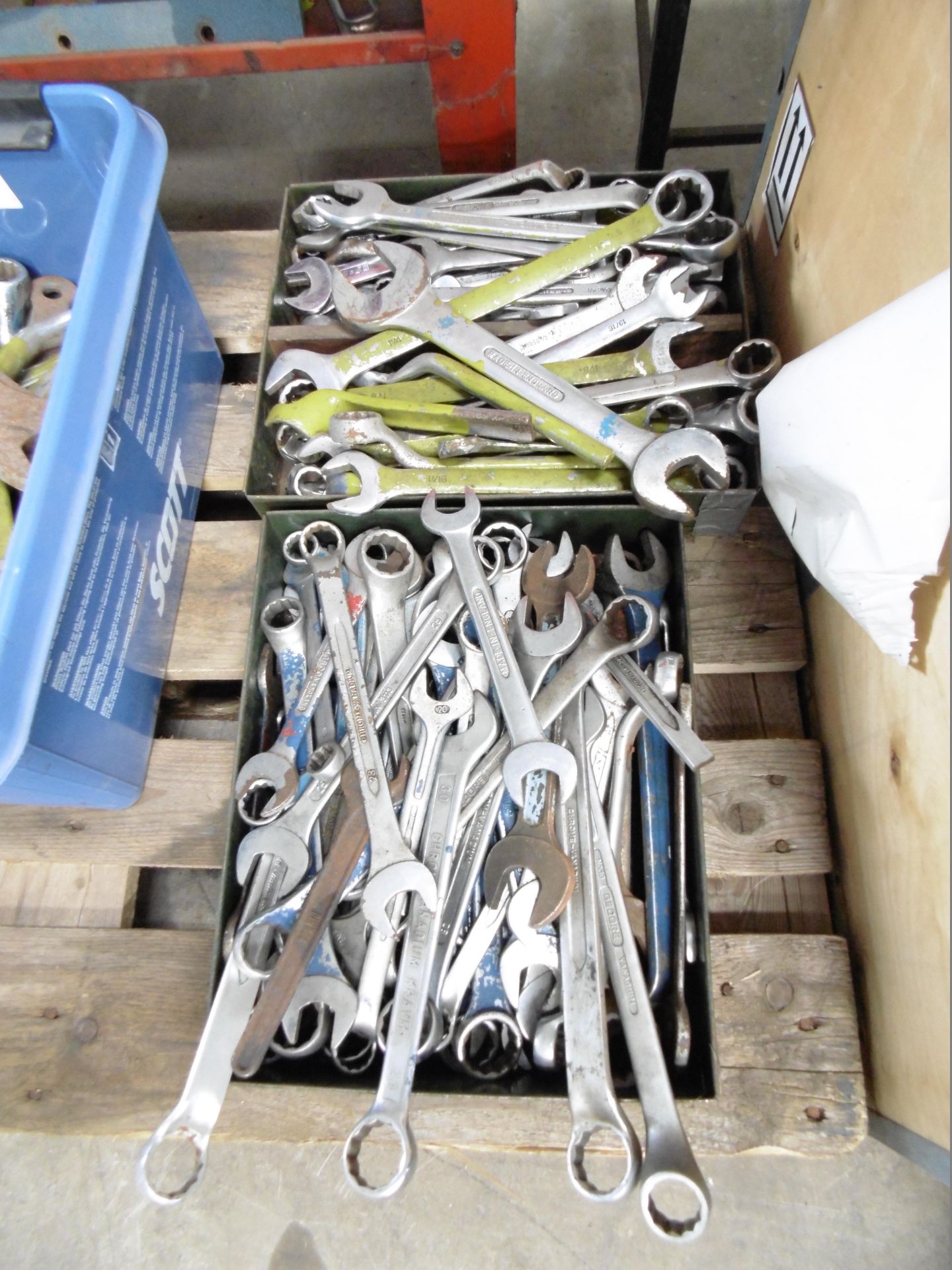 * 2 x Trays of various spanners