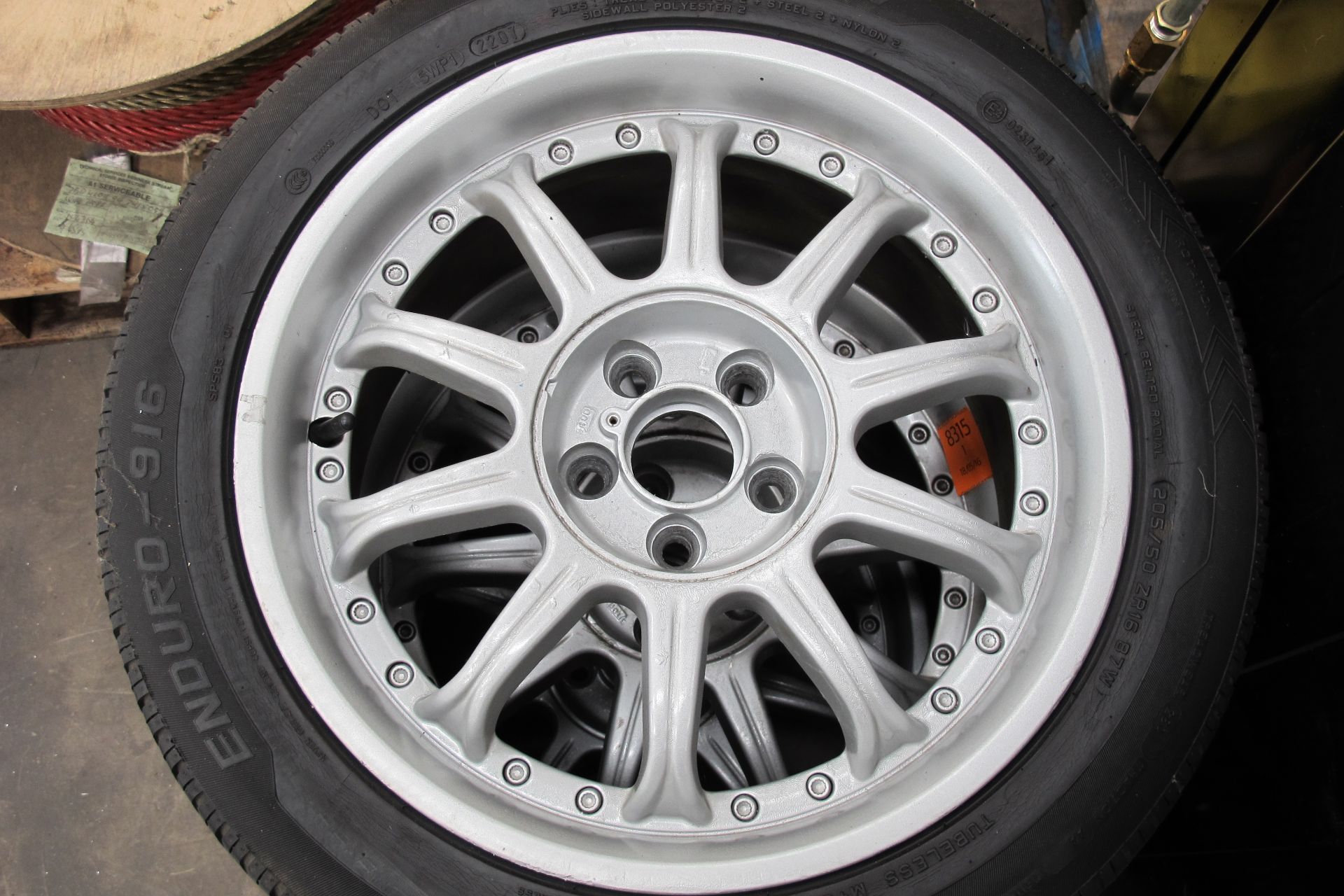 Set of four alloy wheels & tyres, 205/50 ZR16 - Image 4 of 5