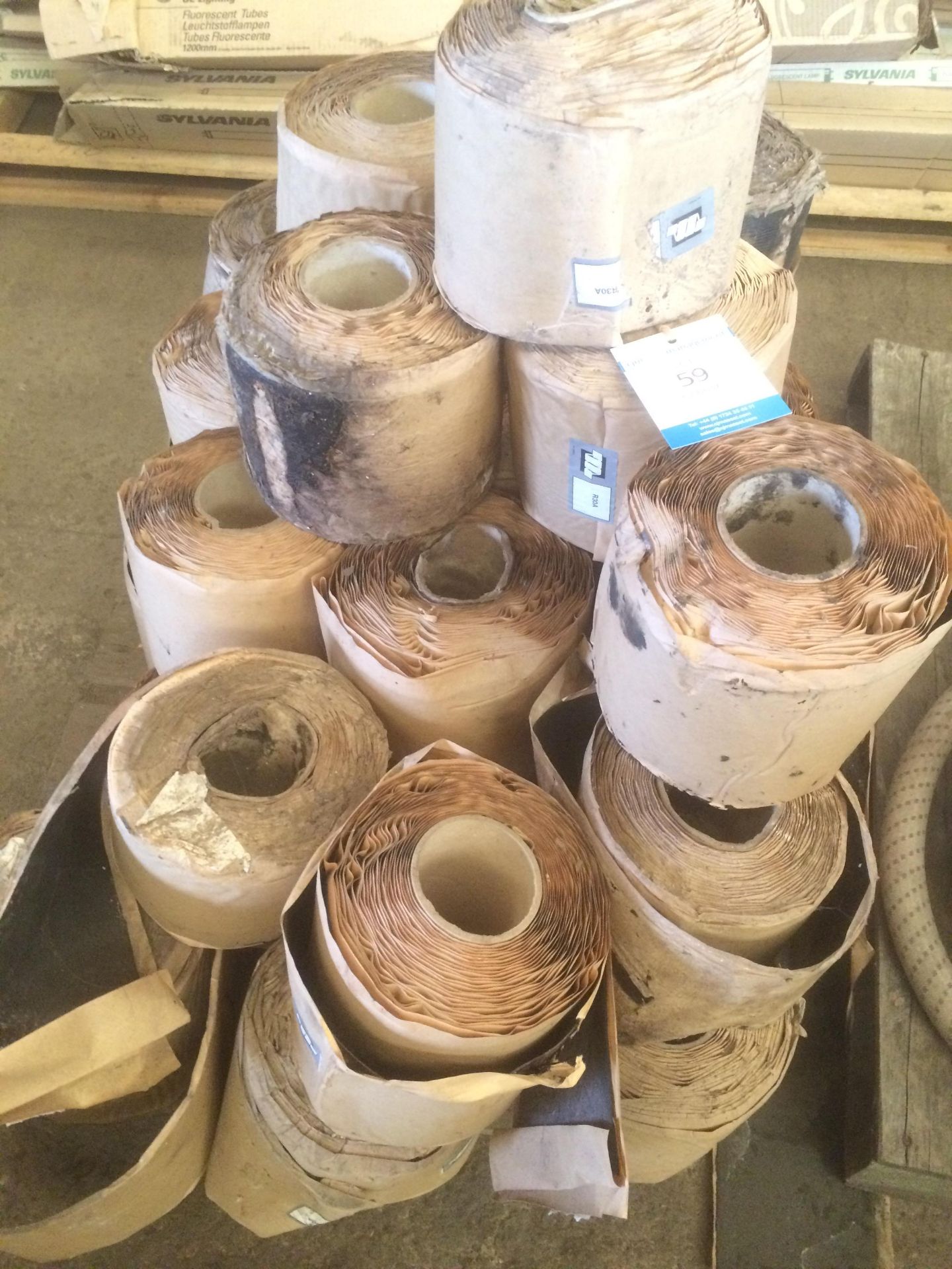 * Pallet of R30A bitumen coated pipe wrapping tape. Please note there is a £5 + VAT Lift Out Fee