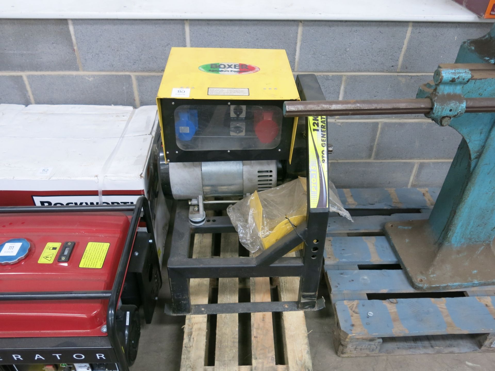 * A Boxer Agricultural Equipment PTO-15 12KW PTO Generator. Please note there is a £5 plus VAT