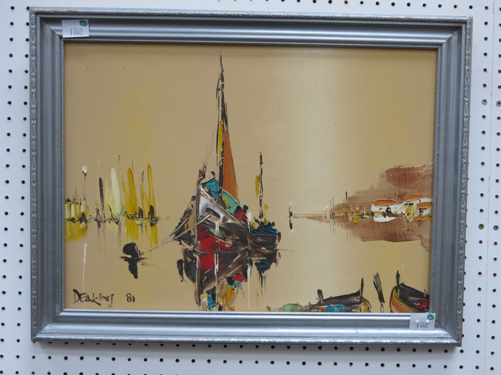 An original oil on board by George Richard Deakins (1911-1982) signed by the artist bottom left &