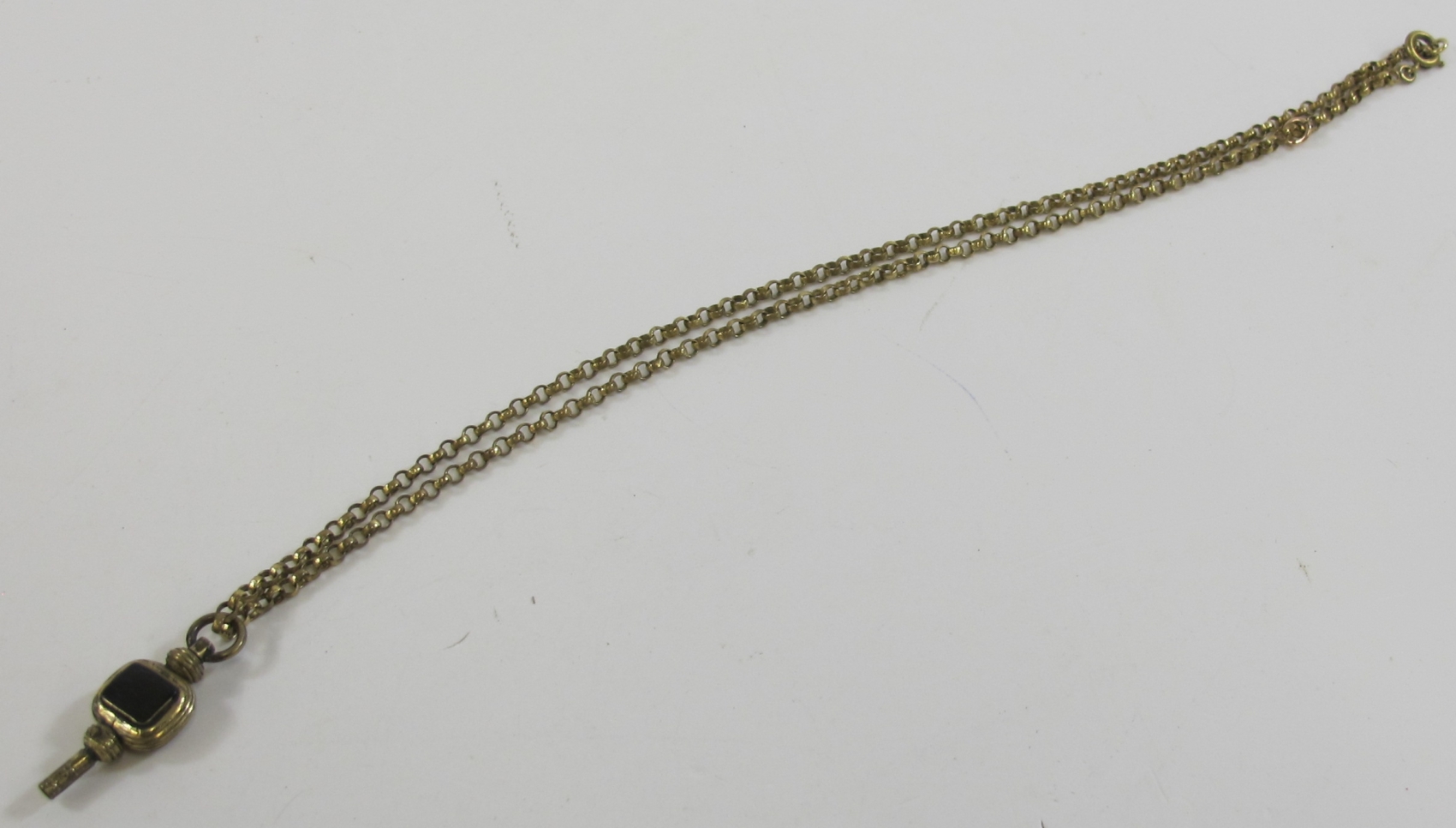 This is a Timed Online Auction on Bidspotter.co.uk, Click here to bid. Antique yellow metal chain - Image 3 of 3
