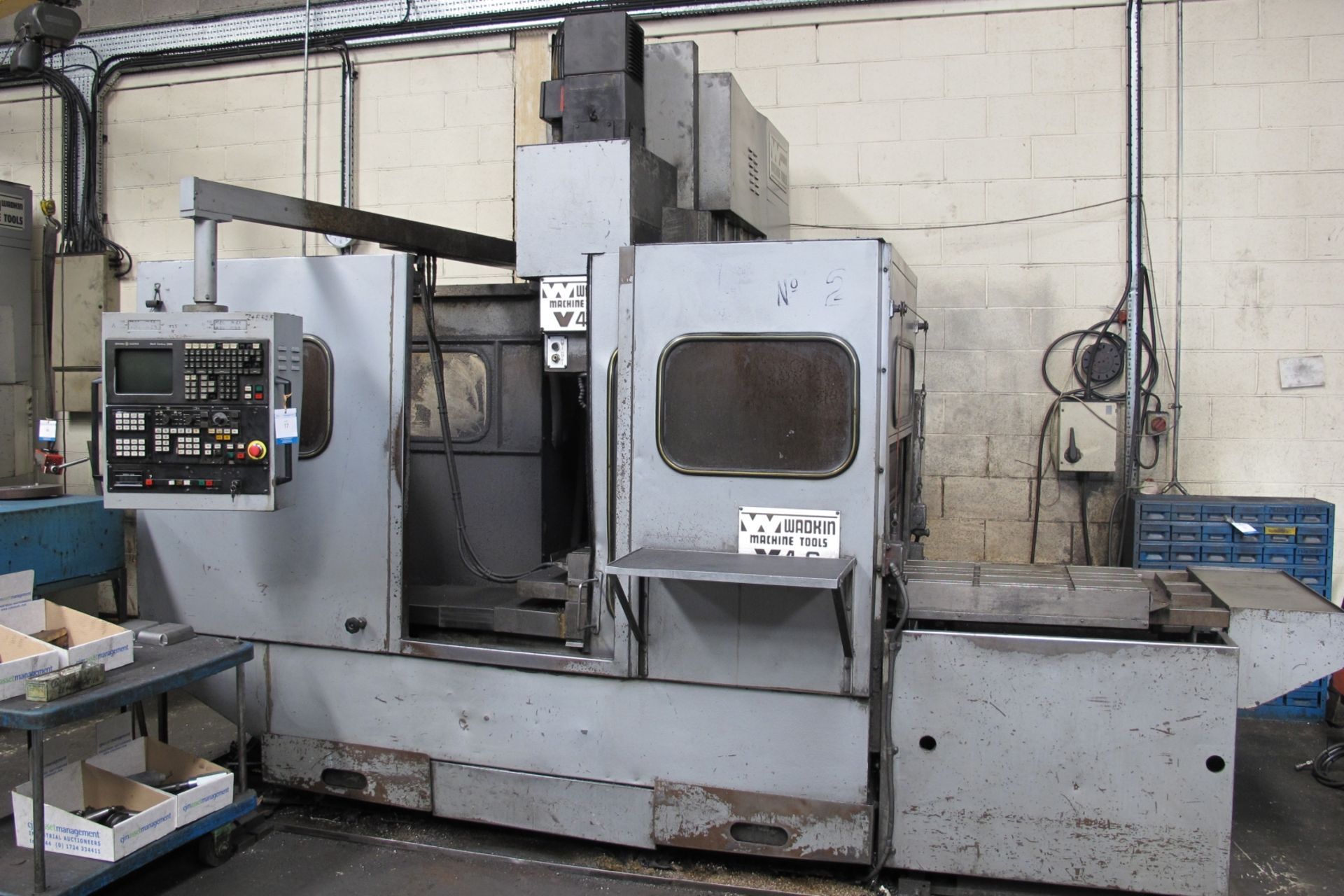 * Wadkin V4-6 CNC Vertical Machining Centre with GE Mark Century 2000 Controls; c/w qty of
