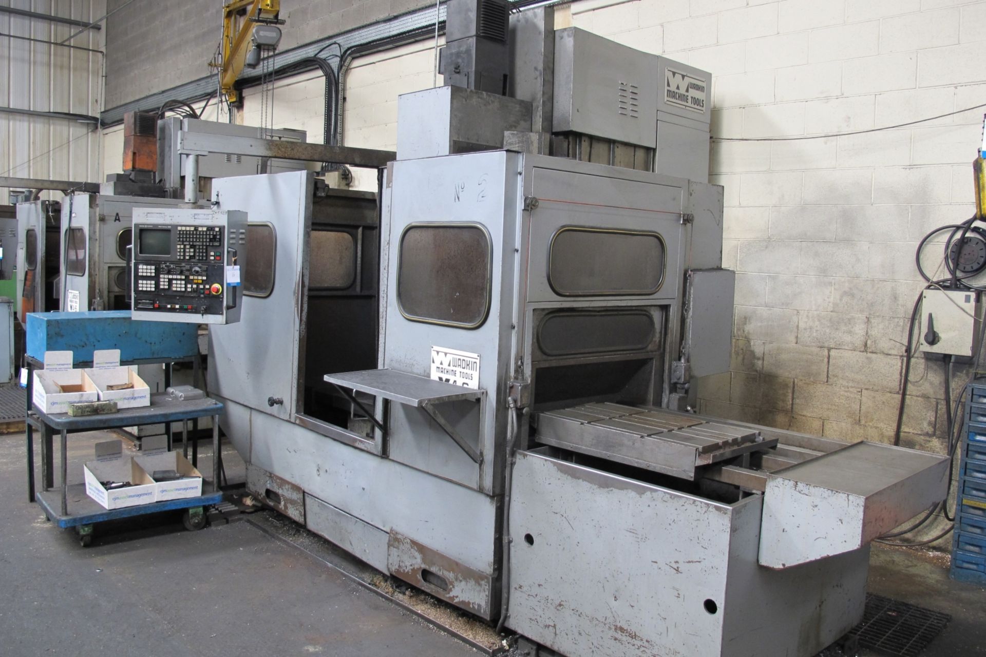 * Wadkin V4-6 CNC Vertical Machining Centre with GE Mark Century 2000 Controls; c/w qty of - Image 3 of 12