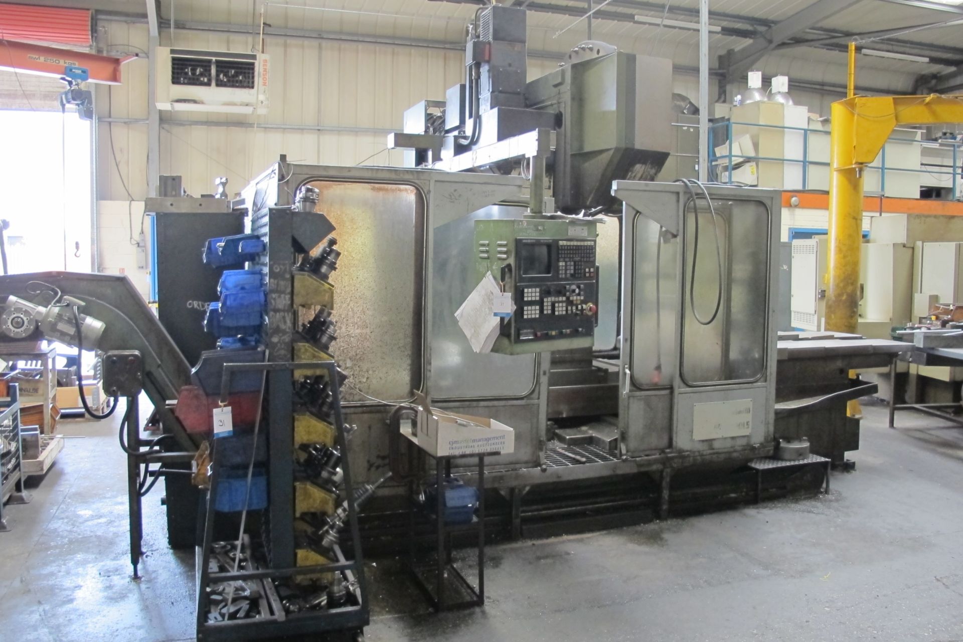 * Wadkin Model V5-10 CNC Vertical Machining Centre with GE Mark Century 2000 Controls; c/w large - Image 2 of 16