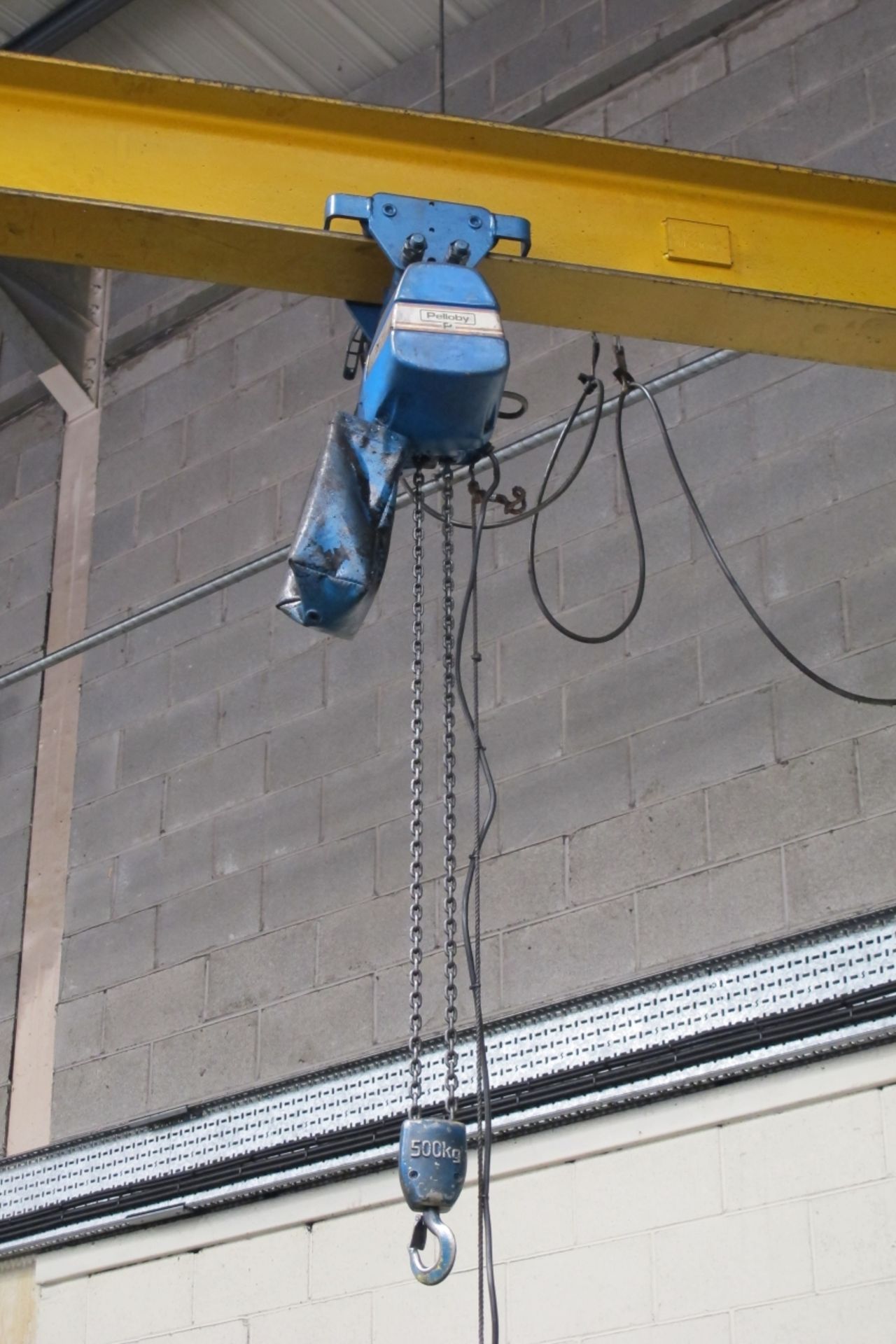 * Pelloby 500kg Electric Chain Hoist with Pendant Controls & another similar; c/w Magnetic Lifting - Image 2 of 5