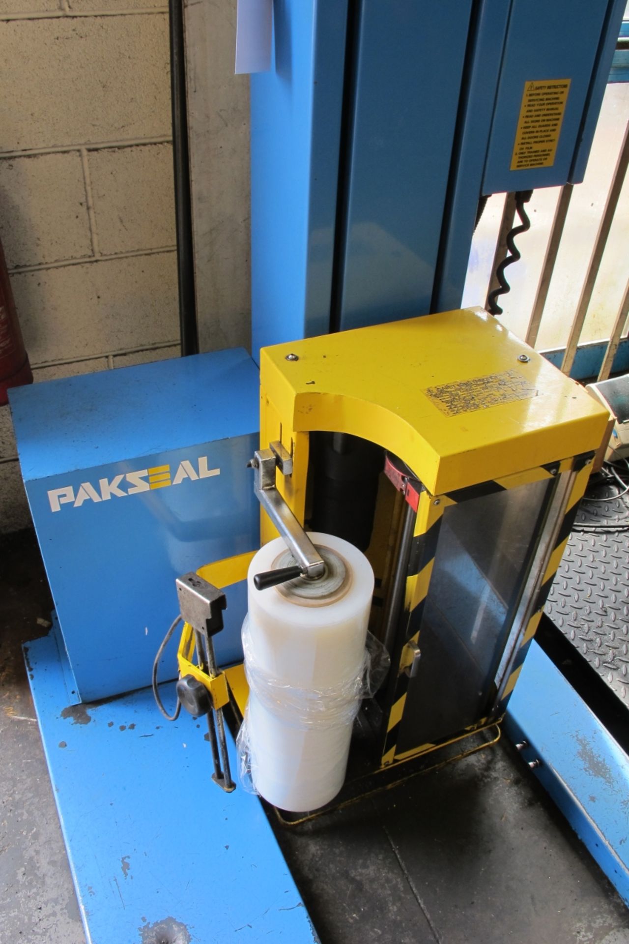 * Pakseal Model EXP 101 Rotating Pallet Stretch Wrapping Machine; 240V; Serial no PO500781. Please - Image 5 of 6
