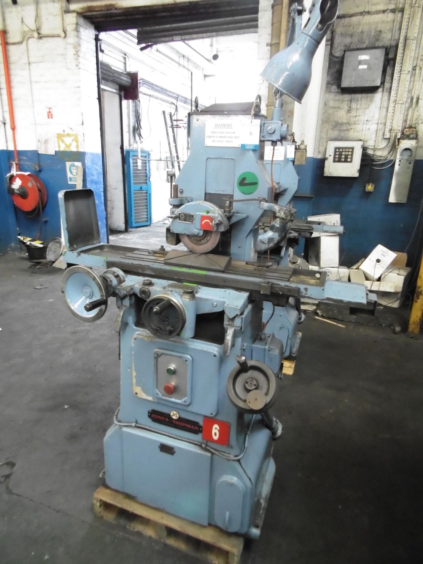 * Jones and Shipman Model 540 Surface Grinder; 3 Phase; 3000 RPM Spindle Speed; Max Grinding Wheel - Image 3 of 6