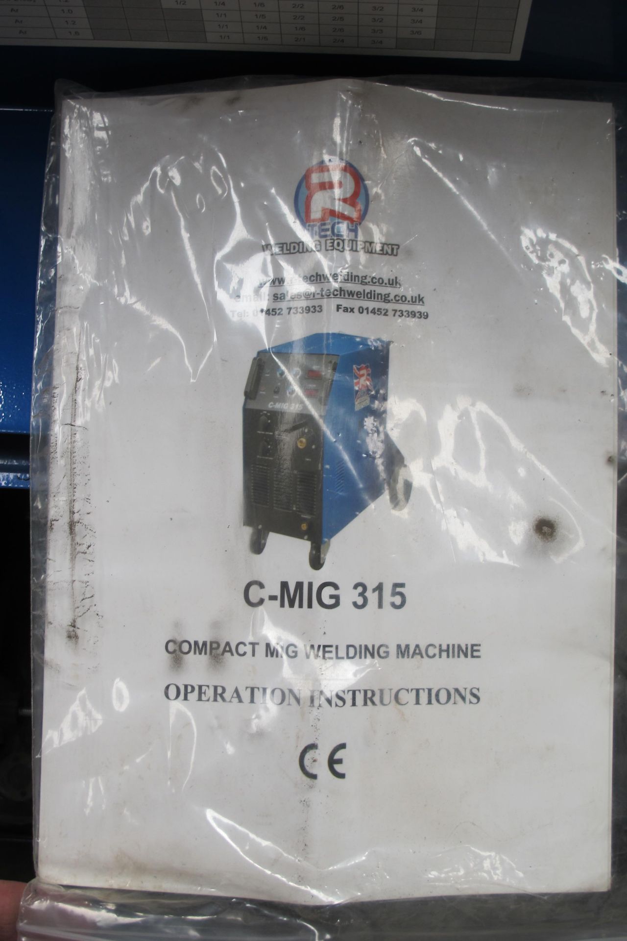 * R-Tech 315 amp compact MIG Welder 415V; serial number C-MIG315. Used, working. Requires Torch & - Image 4 of 4